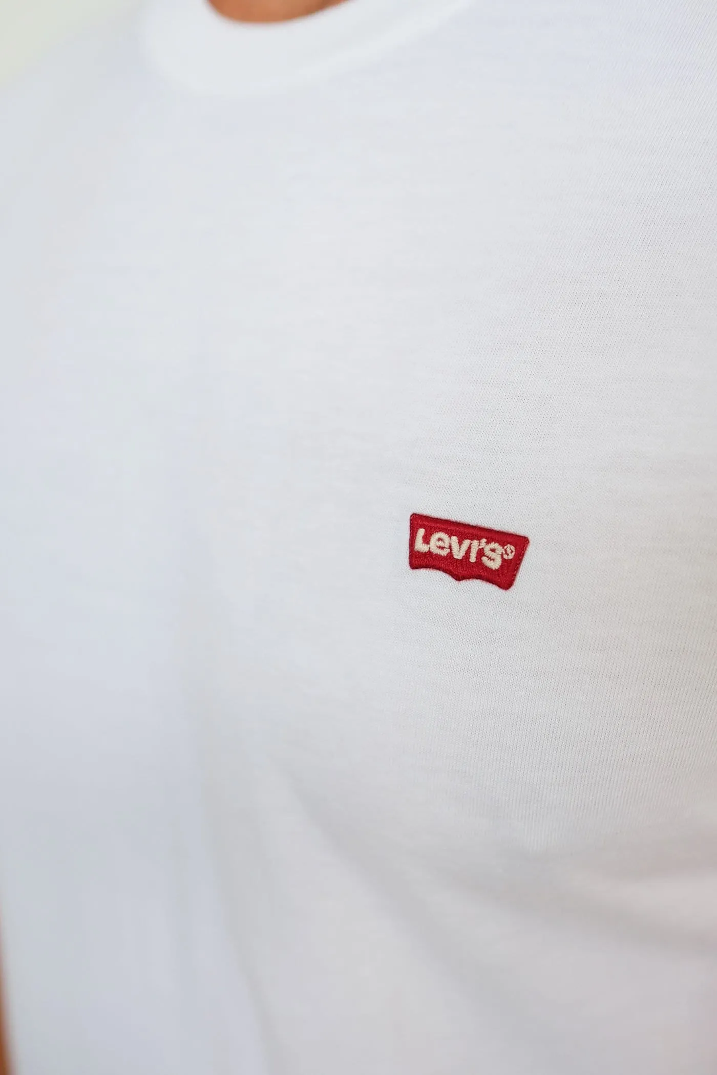 Original Housemark Short Sleeve Tee Patch White StretchableKnit