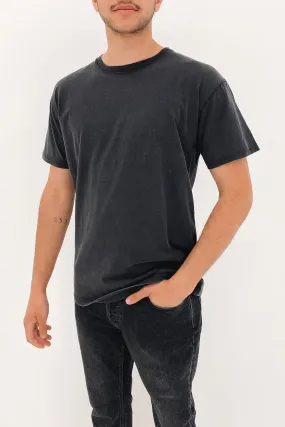 Machine Washable Fabric WaterResistantCoating Oversized Tee Vintage Black