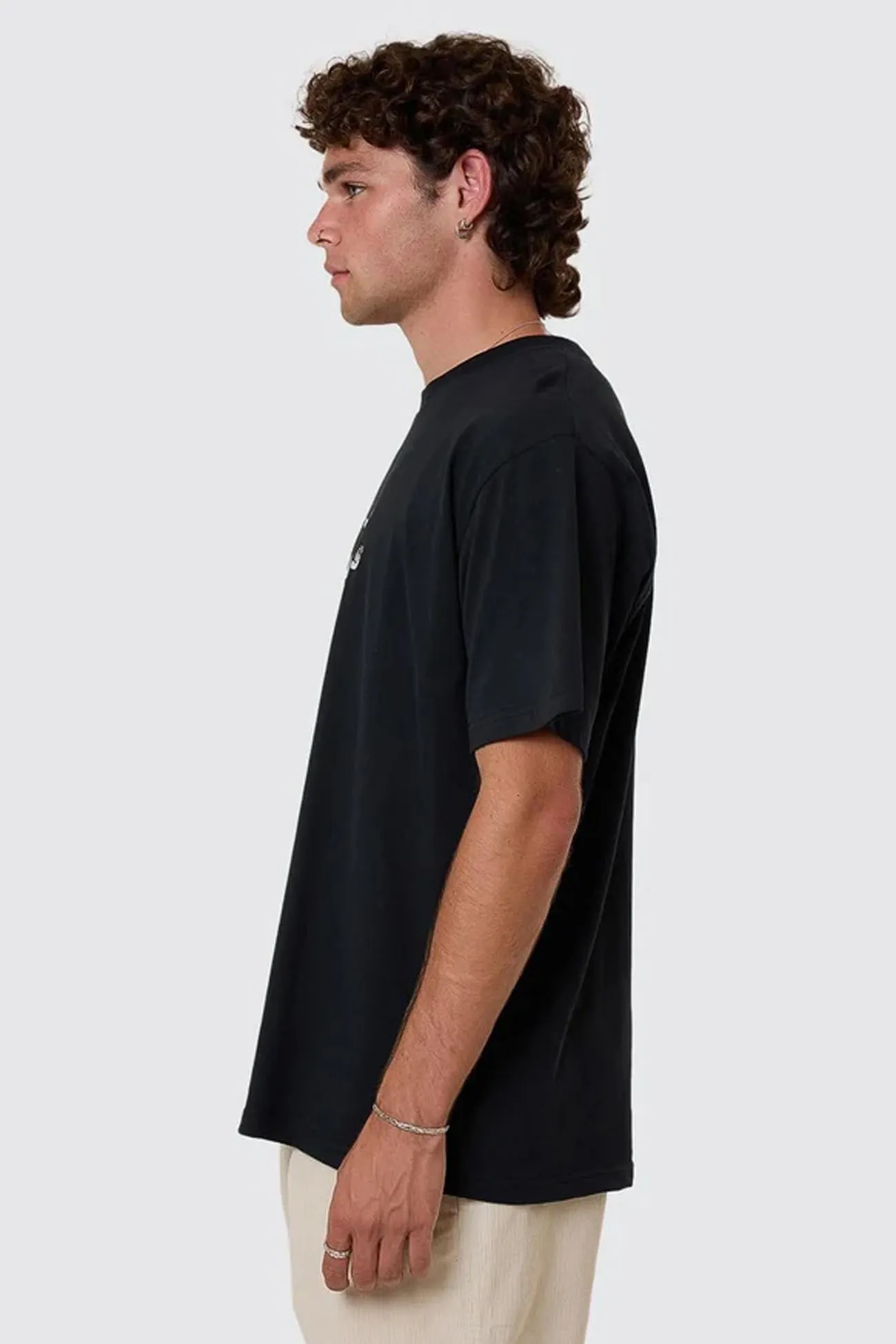Paradise Before Anarchy Merch Fit Tee Washed Black DurableWeave sporty wear