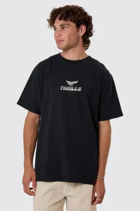 YarnDyedFabric Anti Pilling Treatment Paradise Before Anarchy Merch Fit Tee Washed Black