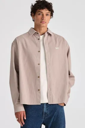 Non Chafe Armholes DoubleStitchedHem Park Long Sleeve Shirt Concrete