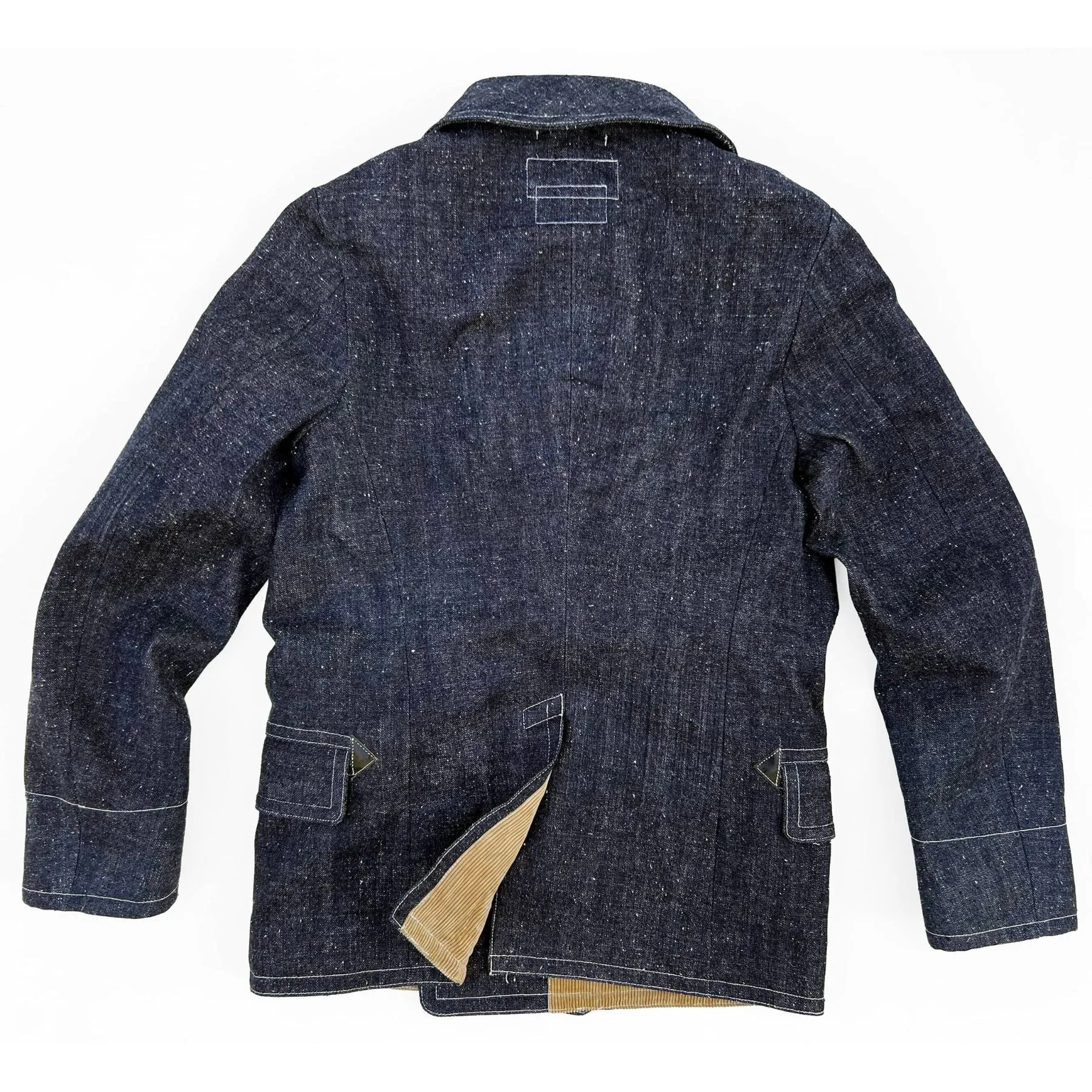 Peacoat - "Okinawa" Denim Eco Friendly Recycled Material Soft Lined Interior