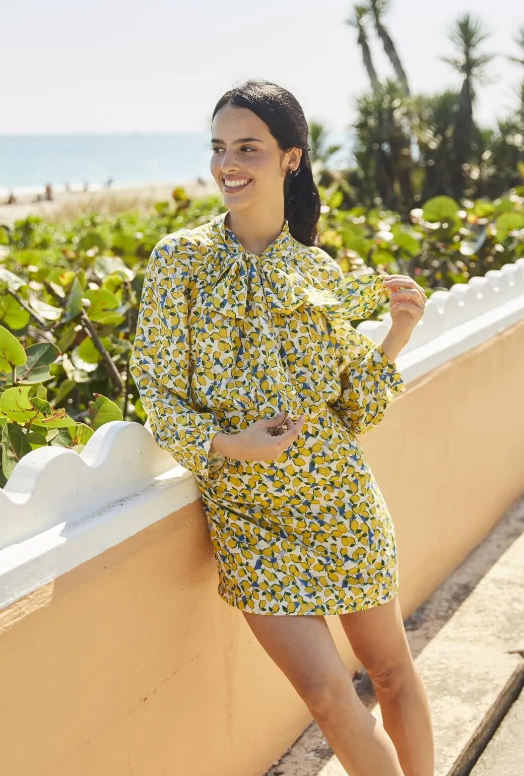 Softened Hem Versatile Look Pencil MINI Skirt - Limoncello