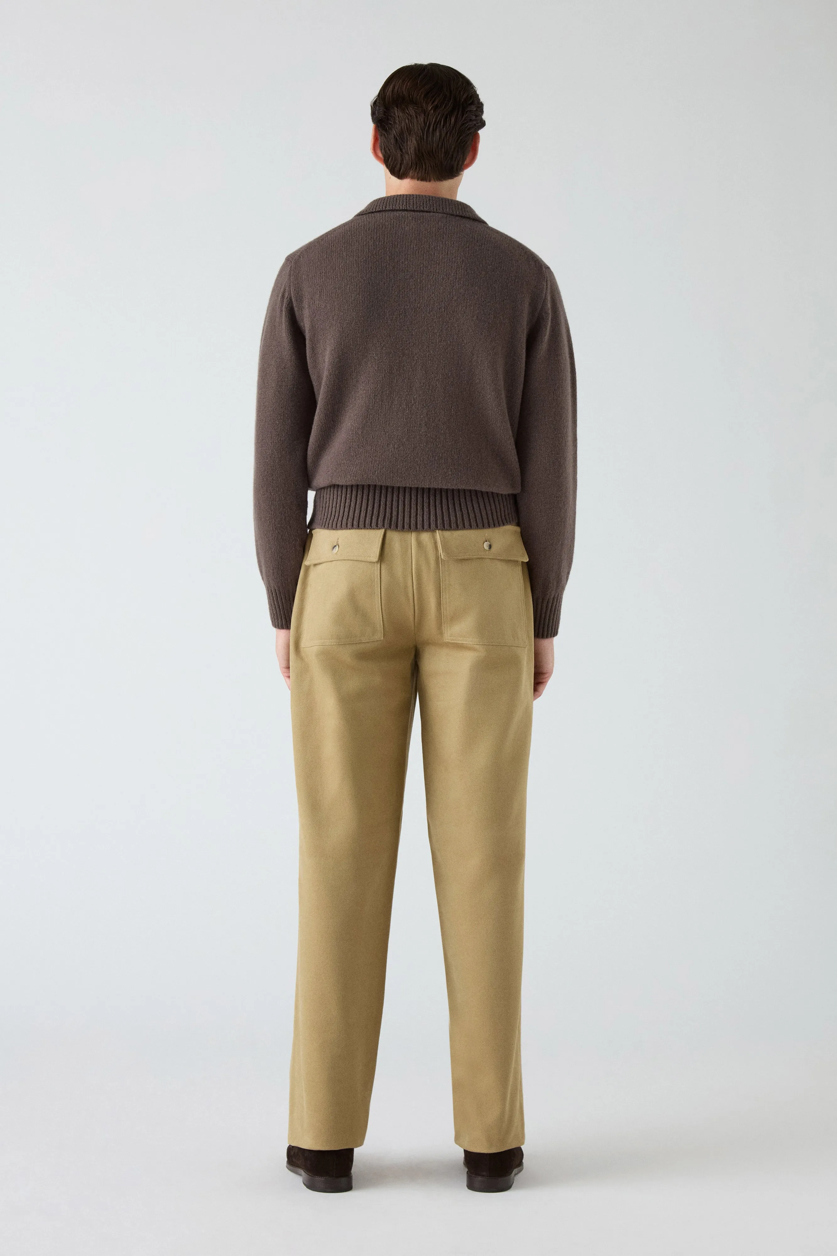 Full Flex Albert Fatigue Trousers - Beige
