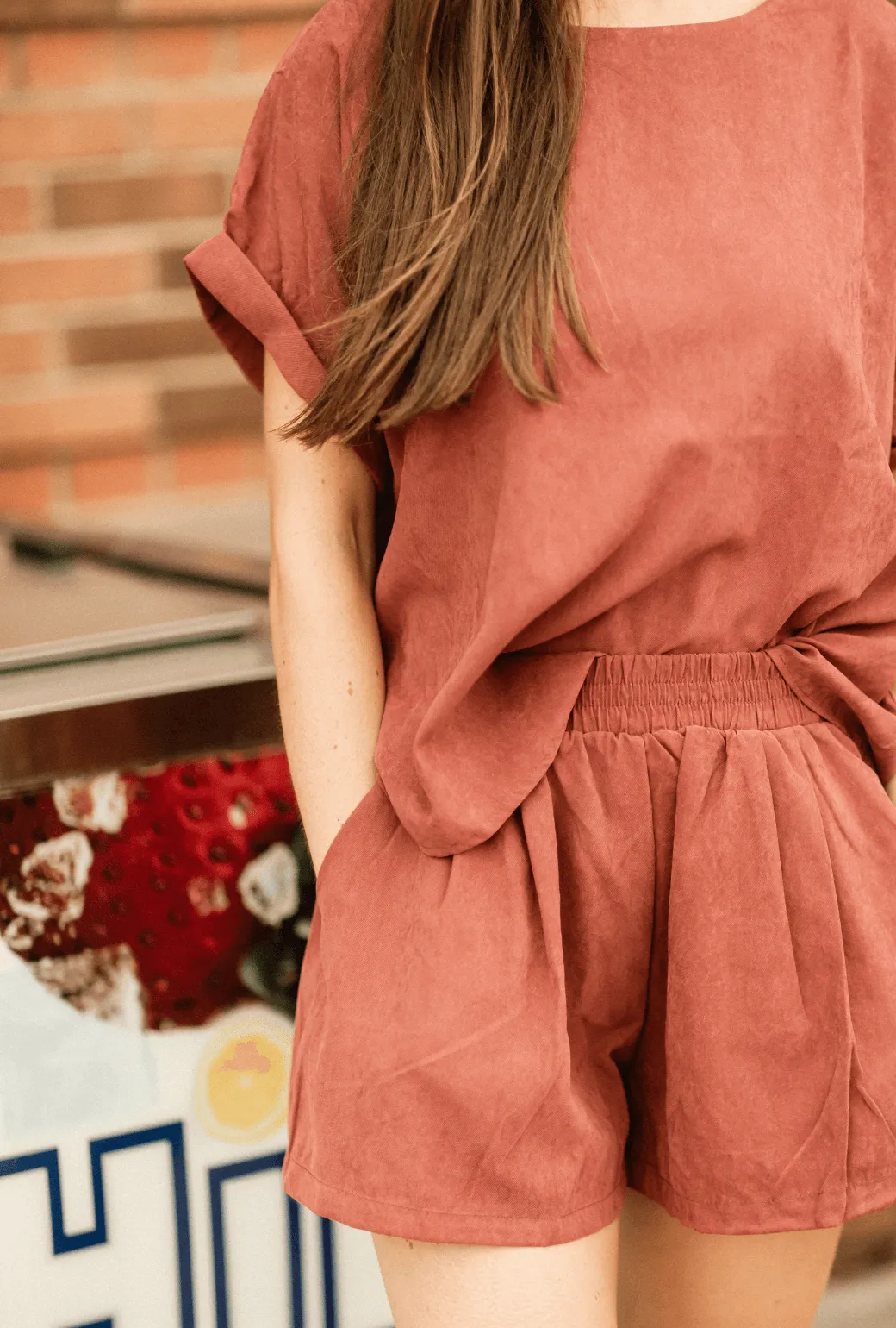 Soft Finish Everyday Shorts - Spice