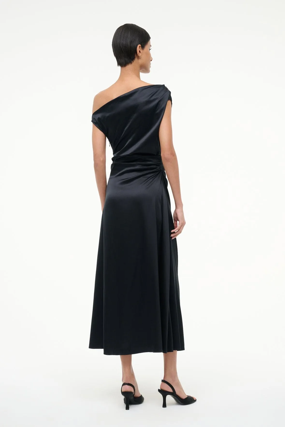 PHARE SILK DRESS | BLACK Live Soft