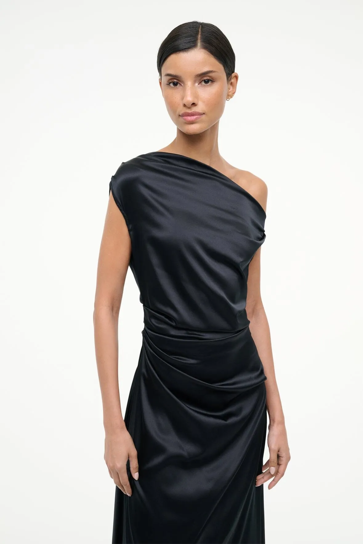 PHARE SILK DRESS | BLACK Summer Soft Fresh Outfit