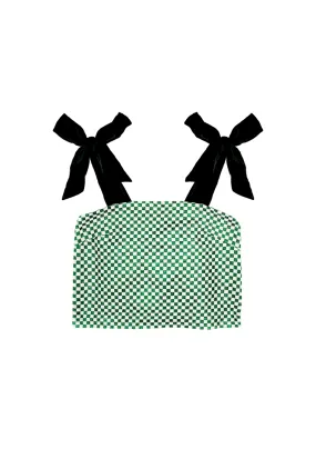Pillar Top - Emerald Checkerboard Shimmer UV Protection Soft Touch Blend