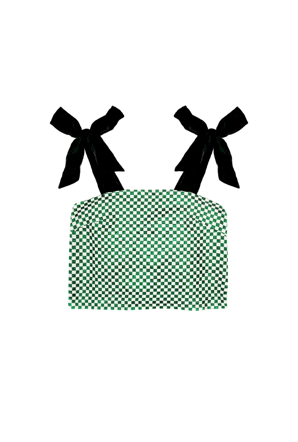 Pillar Top - Emerald Checkerboard Shimmer UV Protection Soft Touch Blend