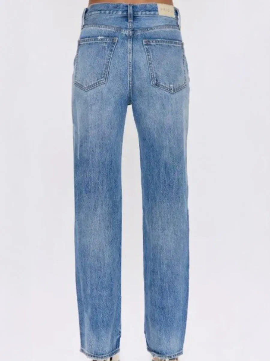 PISTOLA CASSIE SUPER HIGH RISE STRAIGHT JEAN - SERPENTINE VINTAGE Chilly Layering