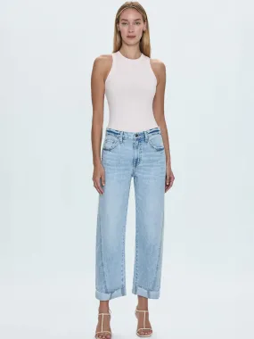 Warm Layer PISTOLA KACEY RISE CUFFED BOYFRIEND PANT - BERKELEY