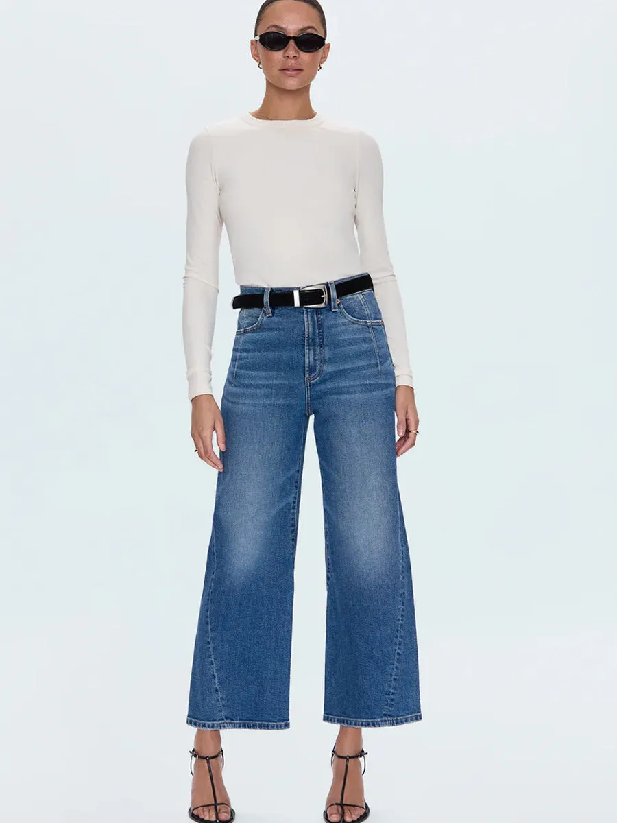 Lightweight Feel Day-to-Day Wear PISTOLA KYRA HIGH RISE BOWED ANKLE JEAN - SOHO