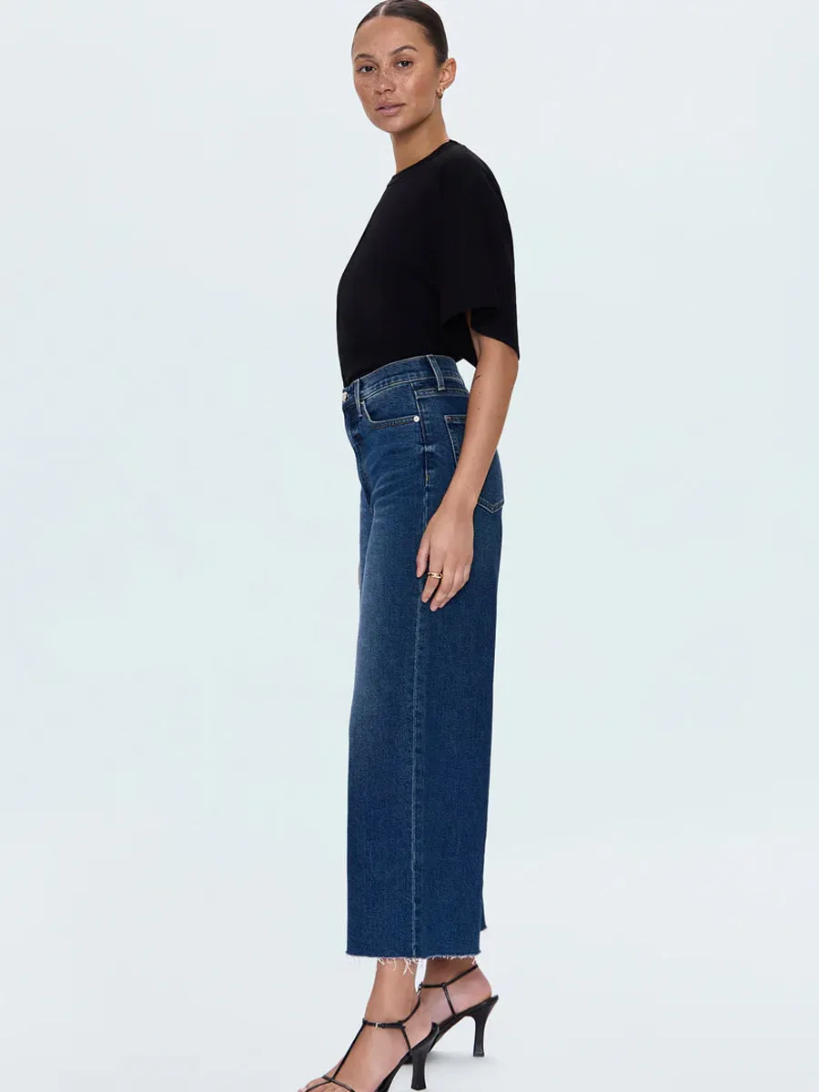 Quick Flex PISTOLA LANA CROP HIGH RISE ULTRA WIDE LEG JEAN - BROADWAY