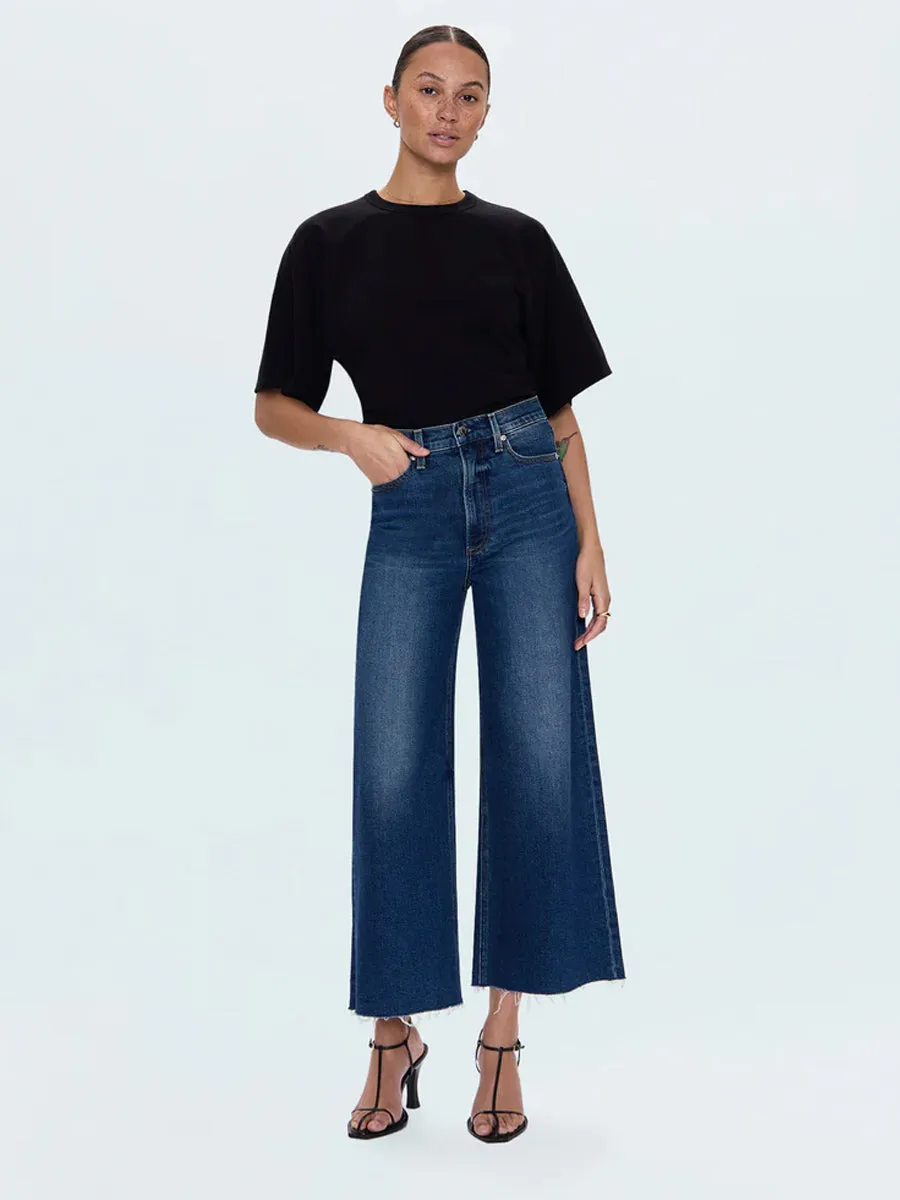 EcoFriendlyDye PISTOLA LANA CROP HIGH RISE ULTRA WIDE LEG JEAN - BROADWAY