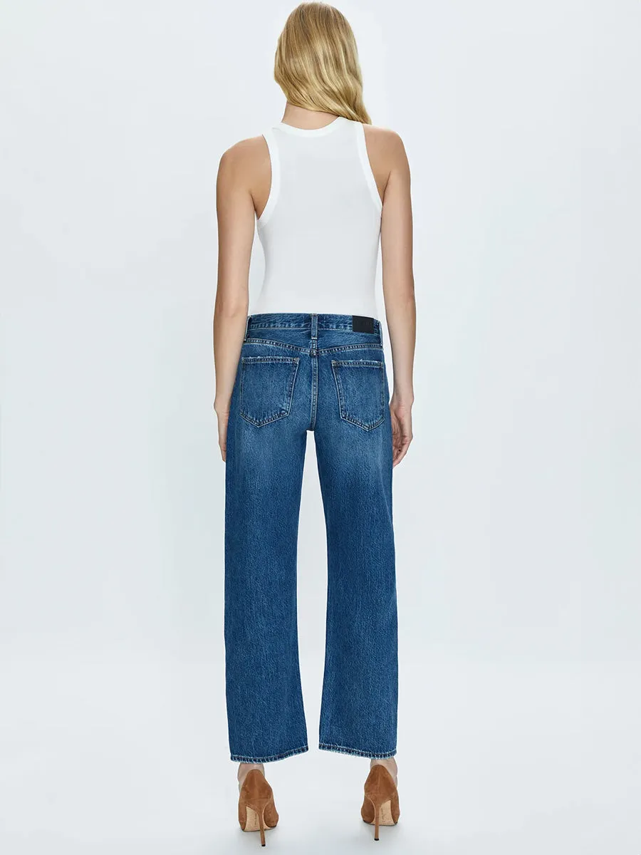 PISTOLA LEXI MID RISE BOWED STRAIGHT PANT - ARTISAN Sleek Look Perfectly Fit