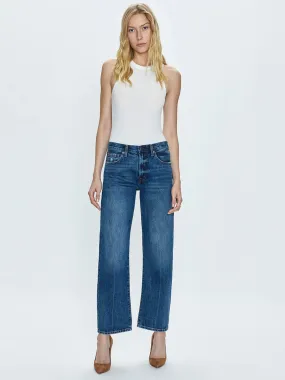 PISTOLA LEXI MID RISE BOWED STRAIGHT PANT - ARTISAN Comfortable Movement