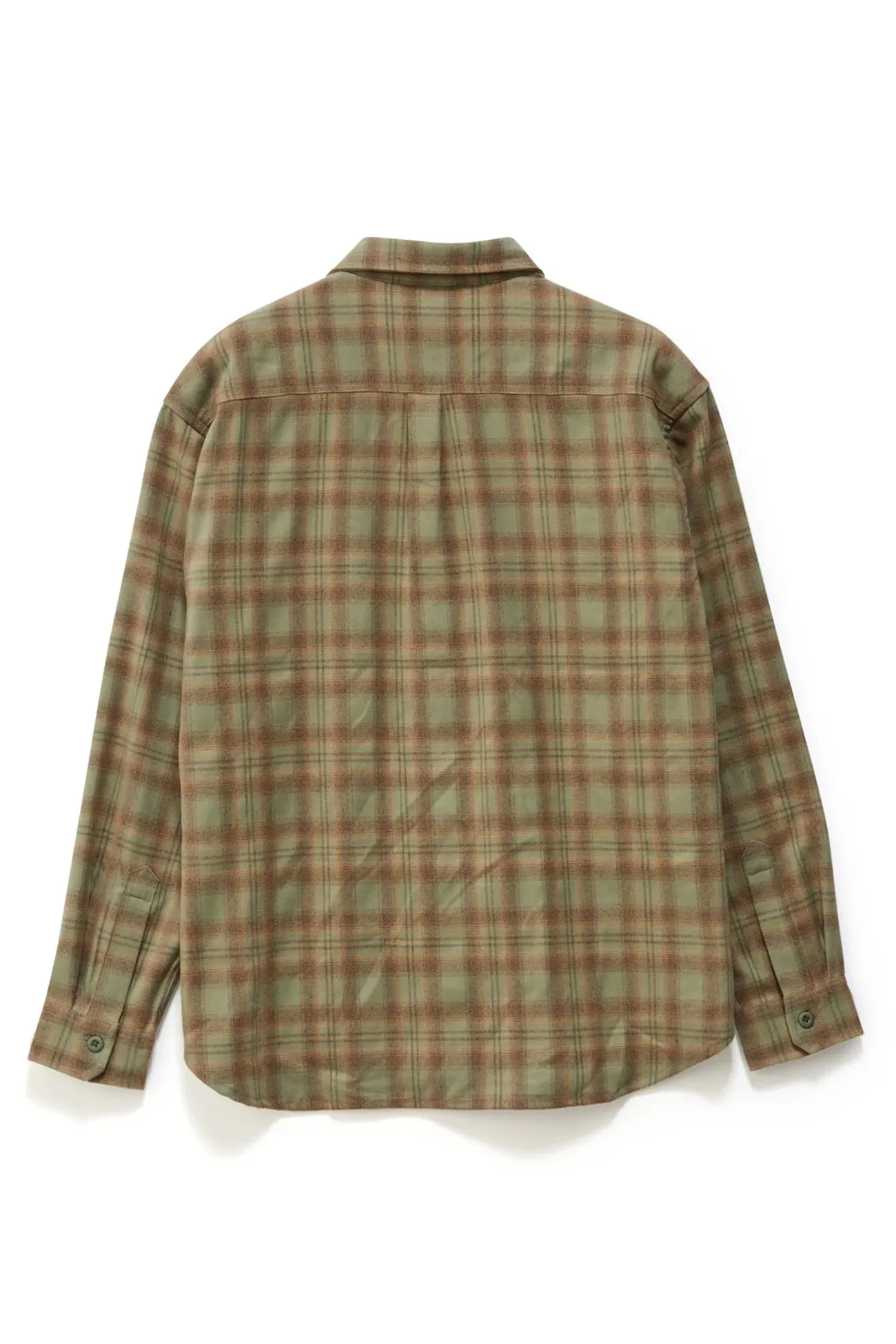 LayeringFriendly Weight Plaid Long Sleeve Overshirt Sage