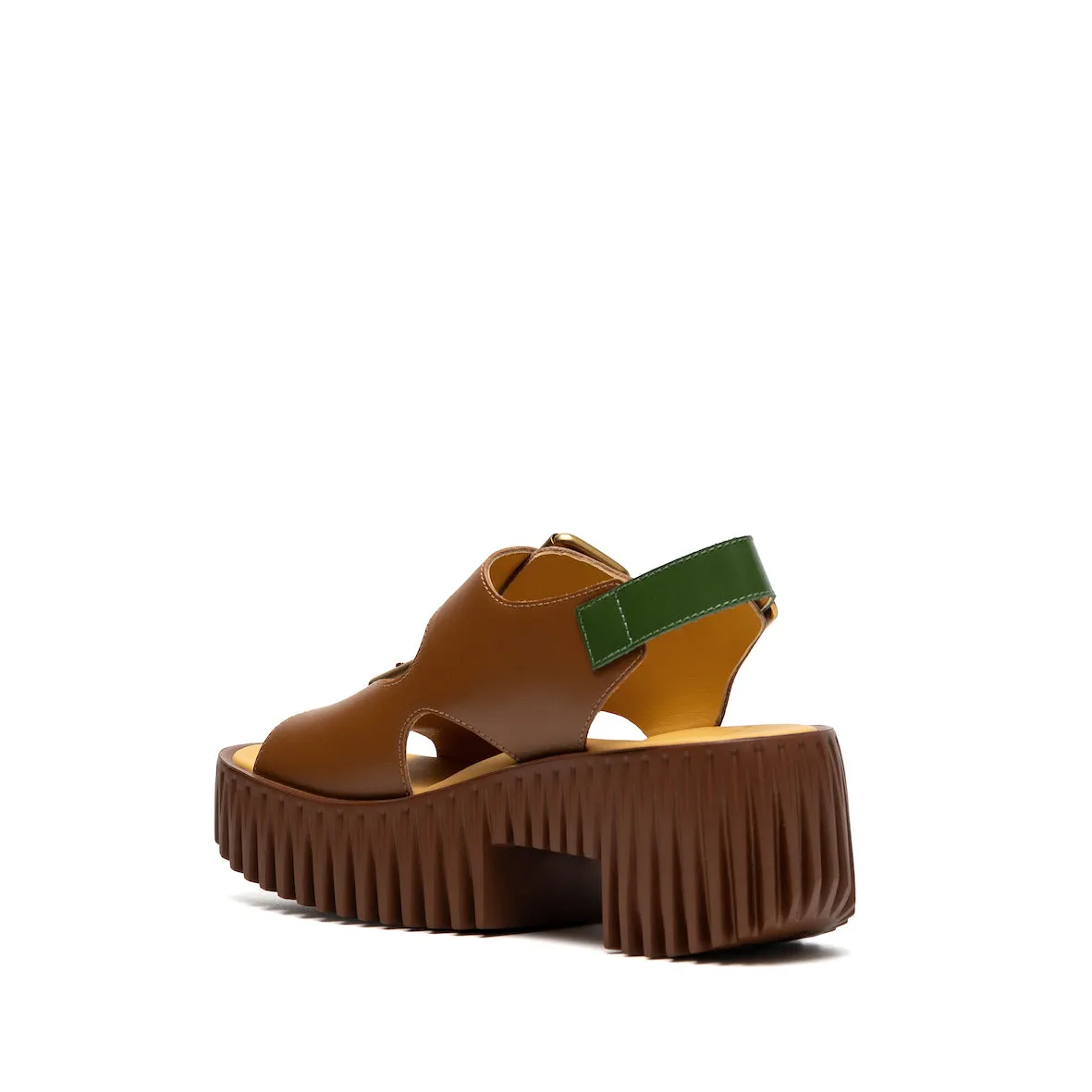 PLIA ASTRA BROWN Comfortable Vacation Footwear Mule Style
