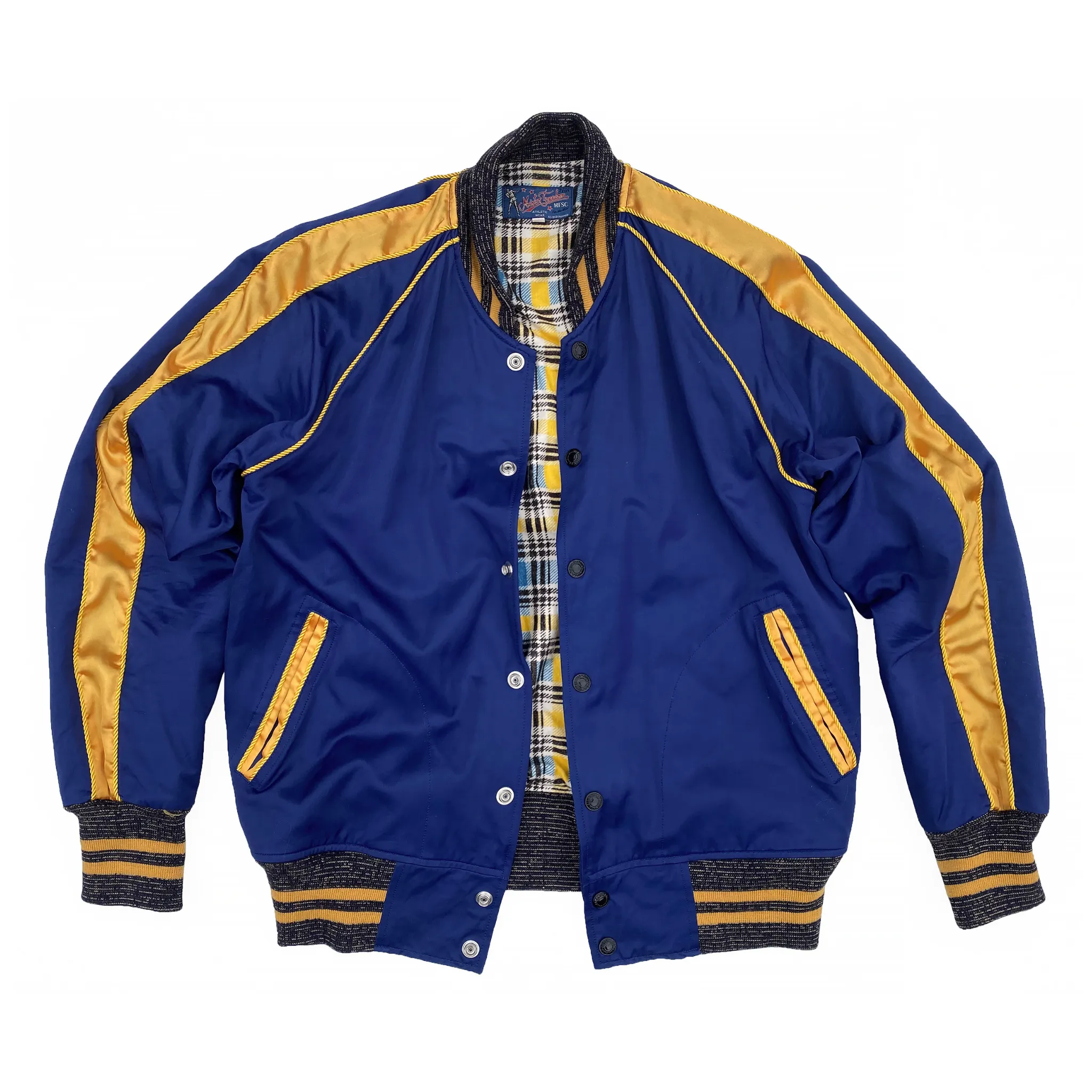No Roll Collar Technology Podium Jacket - Royal Blue/Gold