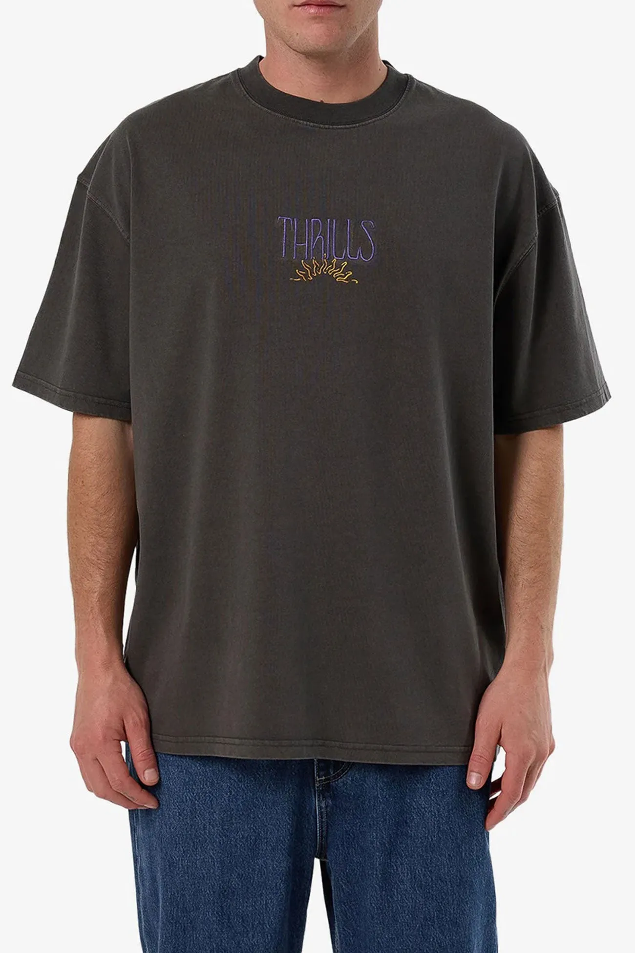 Powerful Security & Success Box Fit Oversize Tee Merch Black Stay Cool Technology