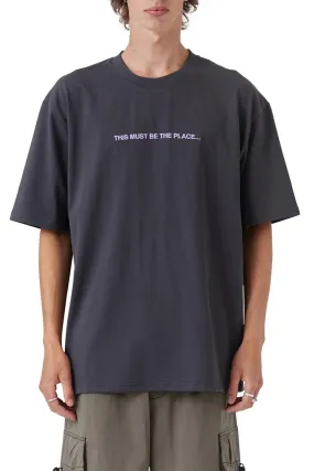 PP Tee Washed Black No Iron Fabric