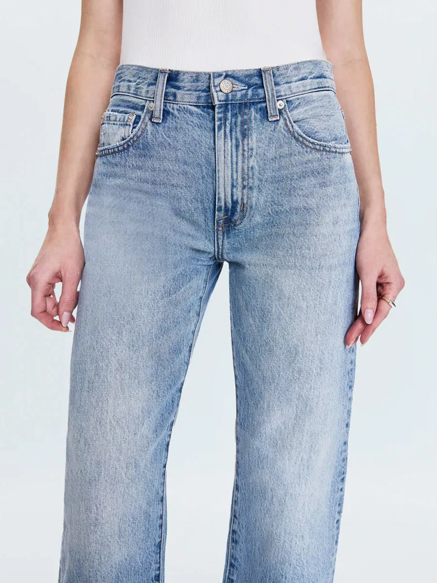 Outdoor Friendly Skinny Fit PISTOLA LEXI MID RISE BOWED STRAIGHT PANT - BOWIE