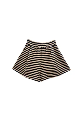 Simple Silhouette SAMPLE. -Buru x Val Everyday Shorts - Taupe & Black Knit