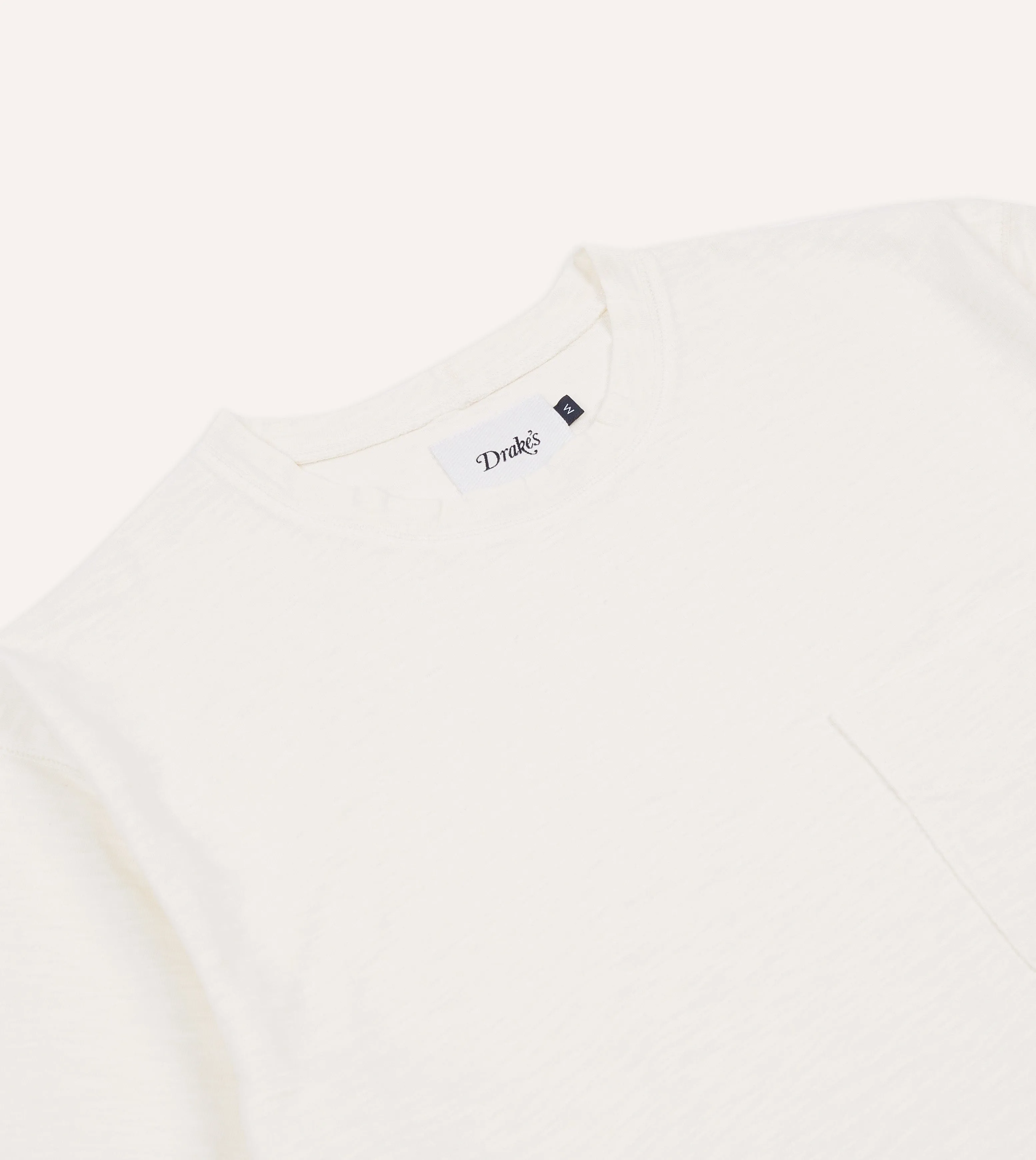 Antique White Flam?? Cotton Crew Neck Hiking T-Shirt Active Wear Roomy Waist