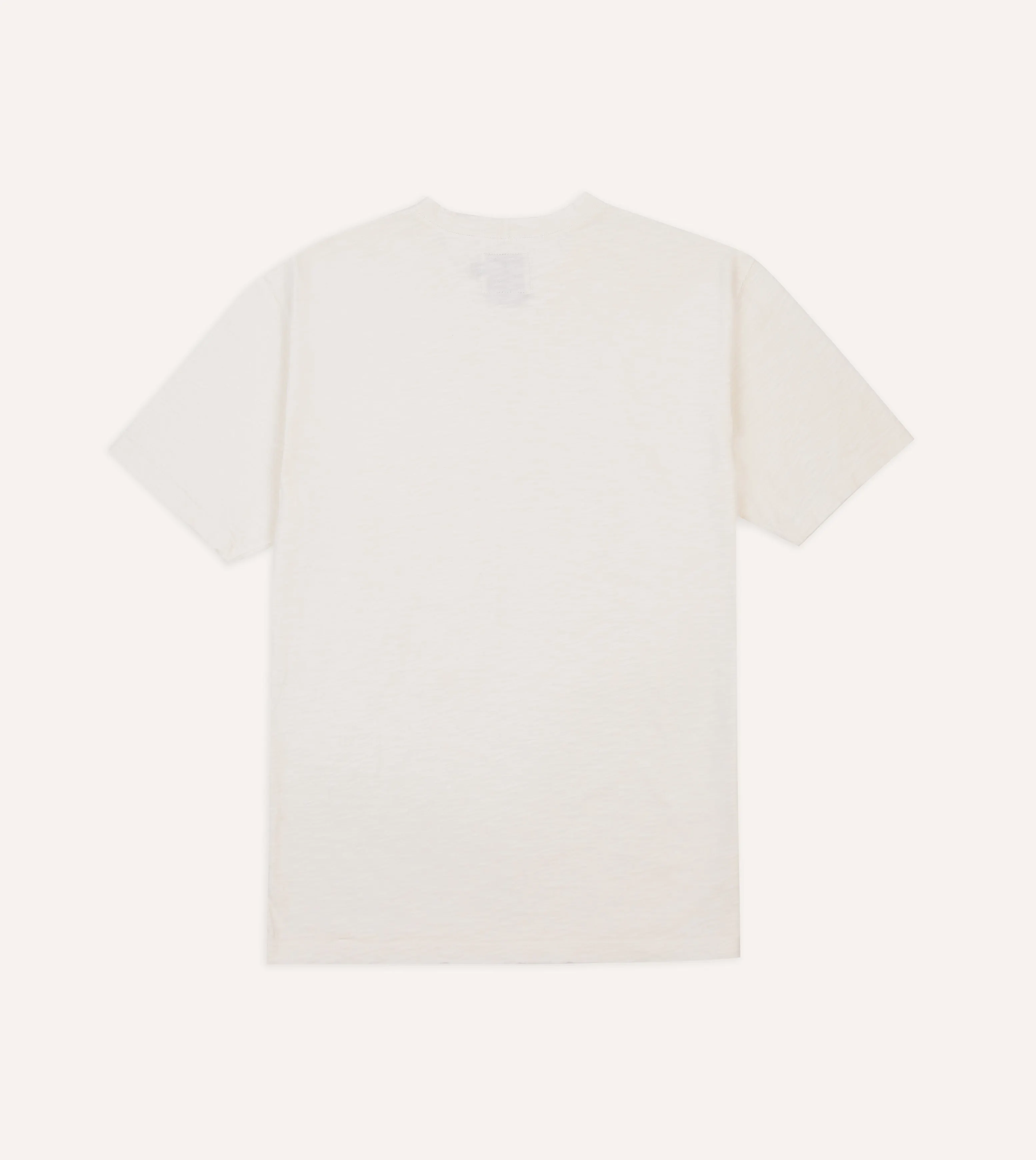 Antique White Flam?? Cotton Crew Neck Hiking T-Shirt Sustainable Production Process