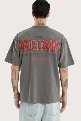 Infinite Street Tee Charcoal Durable Reinforced Shoulders