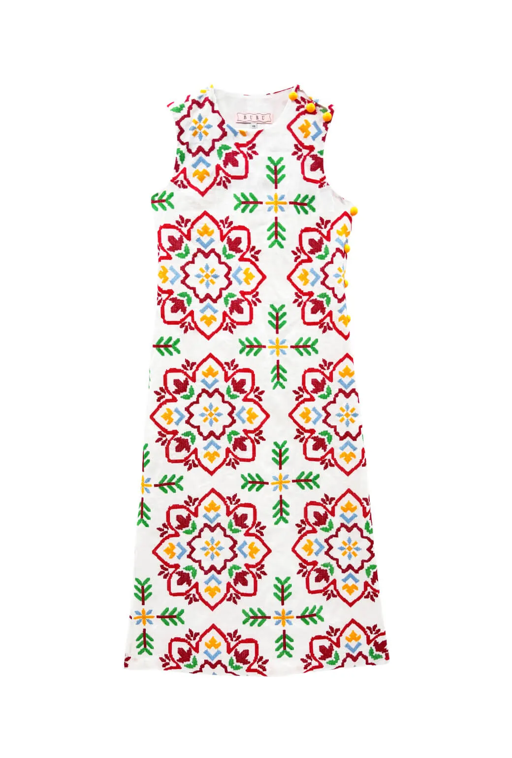 Modern Movement BiasCutSilhouette Jackie Dress Tea Length - Cross Stitch