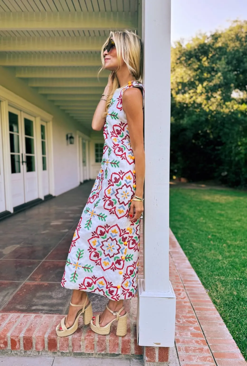 Jackie Dress Tea Length - Cross Stitch Clean Stitch Fashion Daily