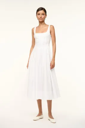 Jewel Tones Soft Balance WELLS DRESS | WHITE