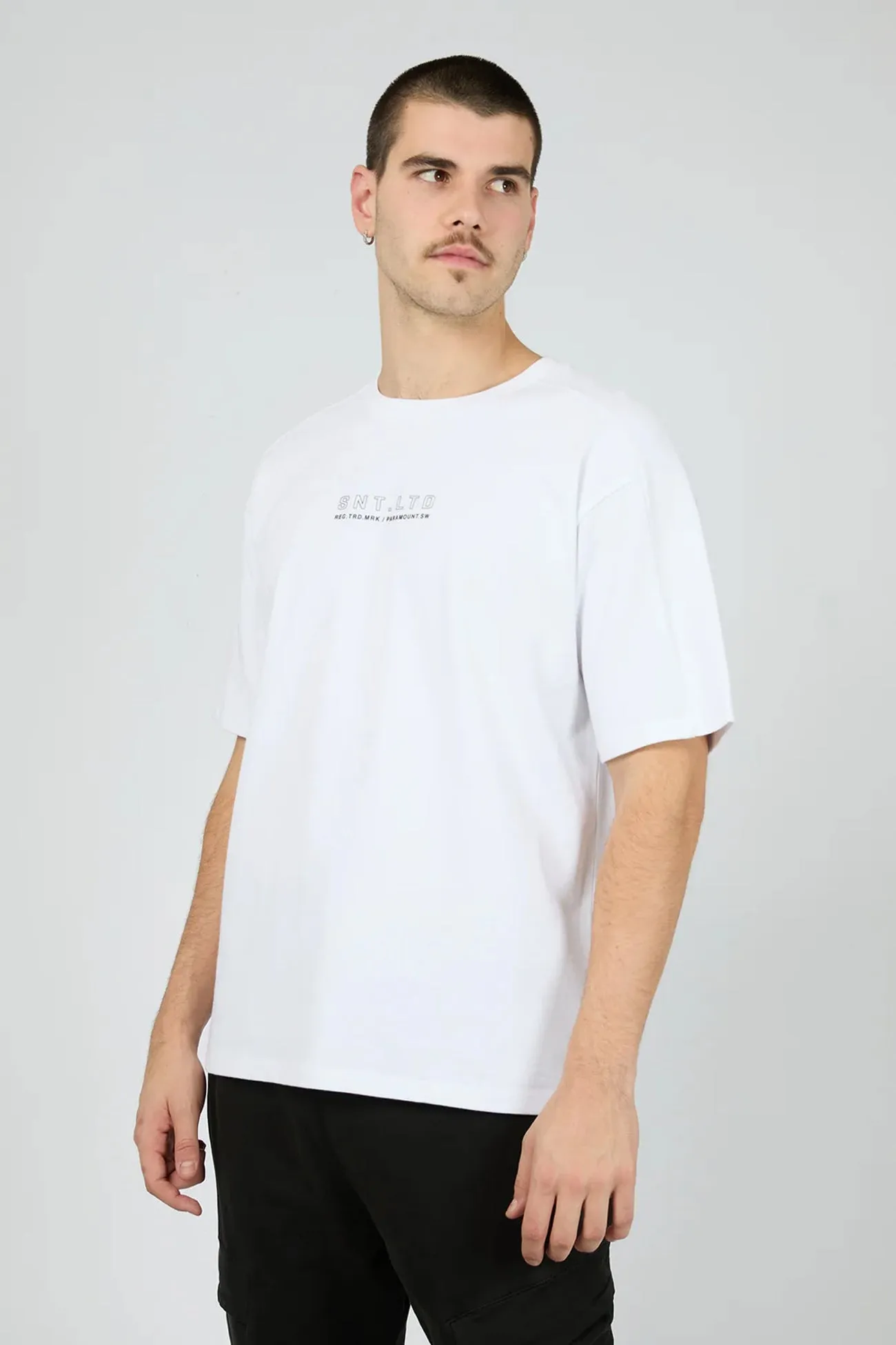 Proline Tee White Reinforced Neckline Soft Touch Texture