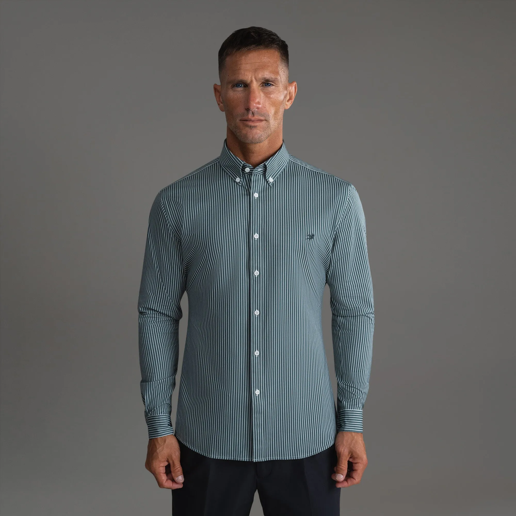 Non Iron Material Morning Comfort PureTech Mercer Shirt (Emblem)