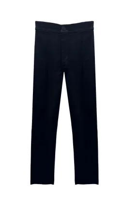 Cropped Cigar Pant - Black Hidden Pocket System