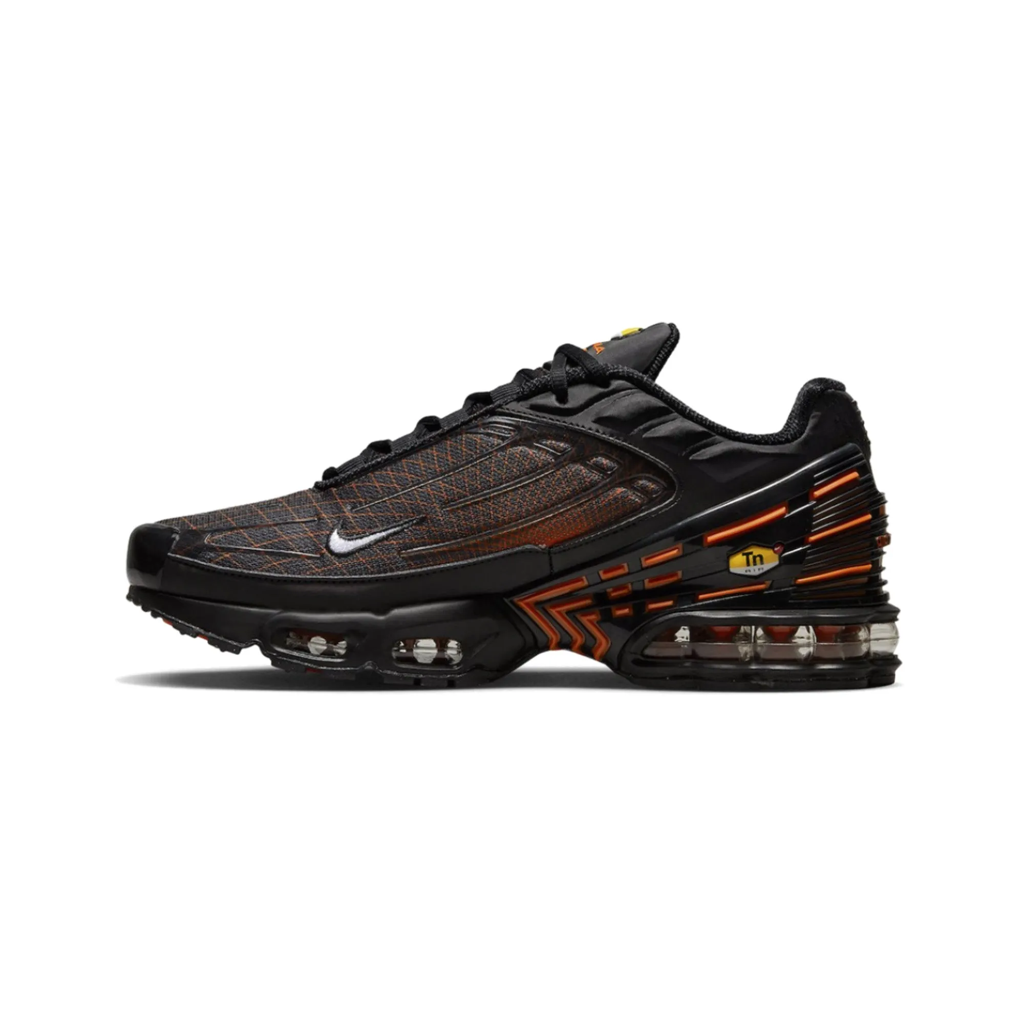 Nike Air Max Plus 3 'Black Orange Spirograph' (2022) Sleek Ease Eco Materials