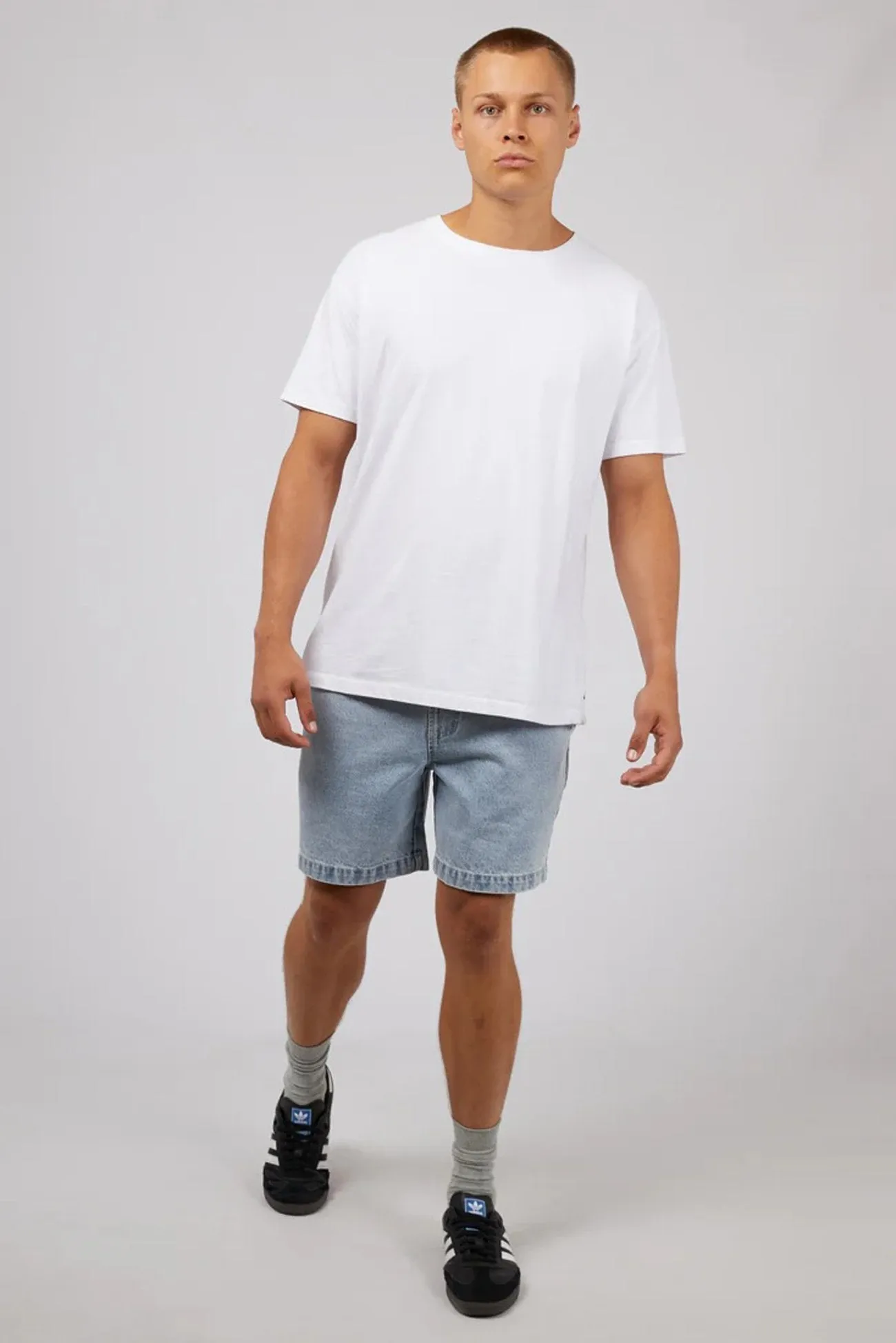 Quick Wash Rider Denim Short Bleach Blue