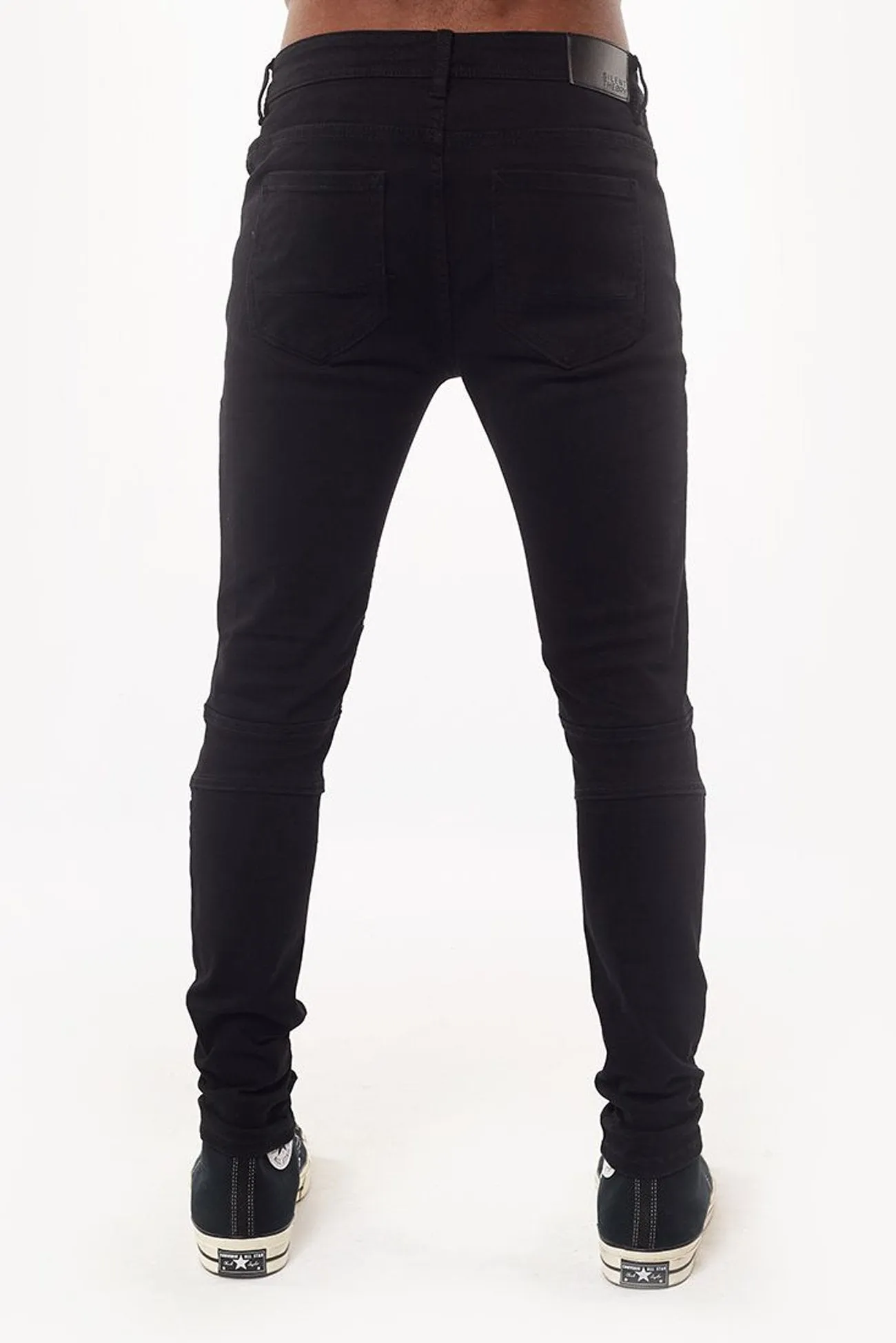 Padded hips Strung Out Moto Jean Black