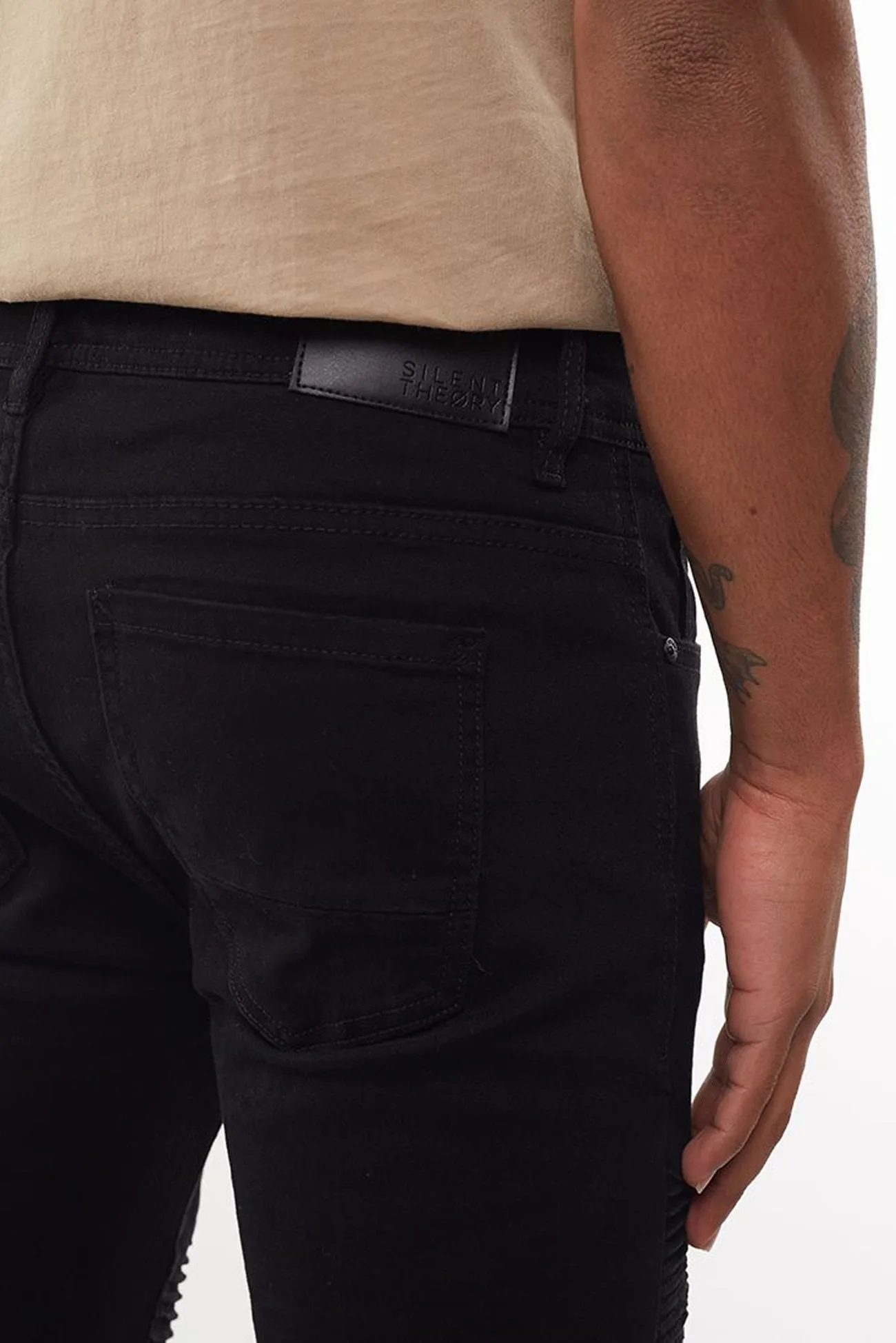 Adaptable Design Strung Out Moto Jean Black