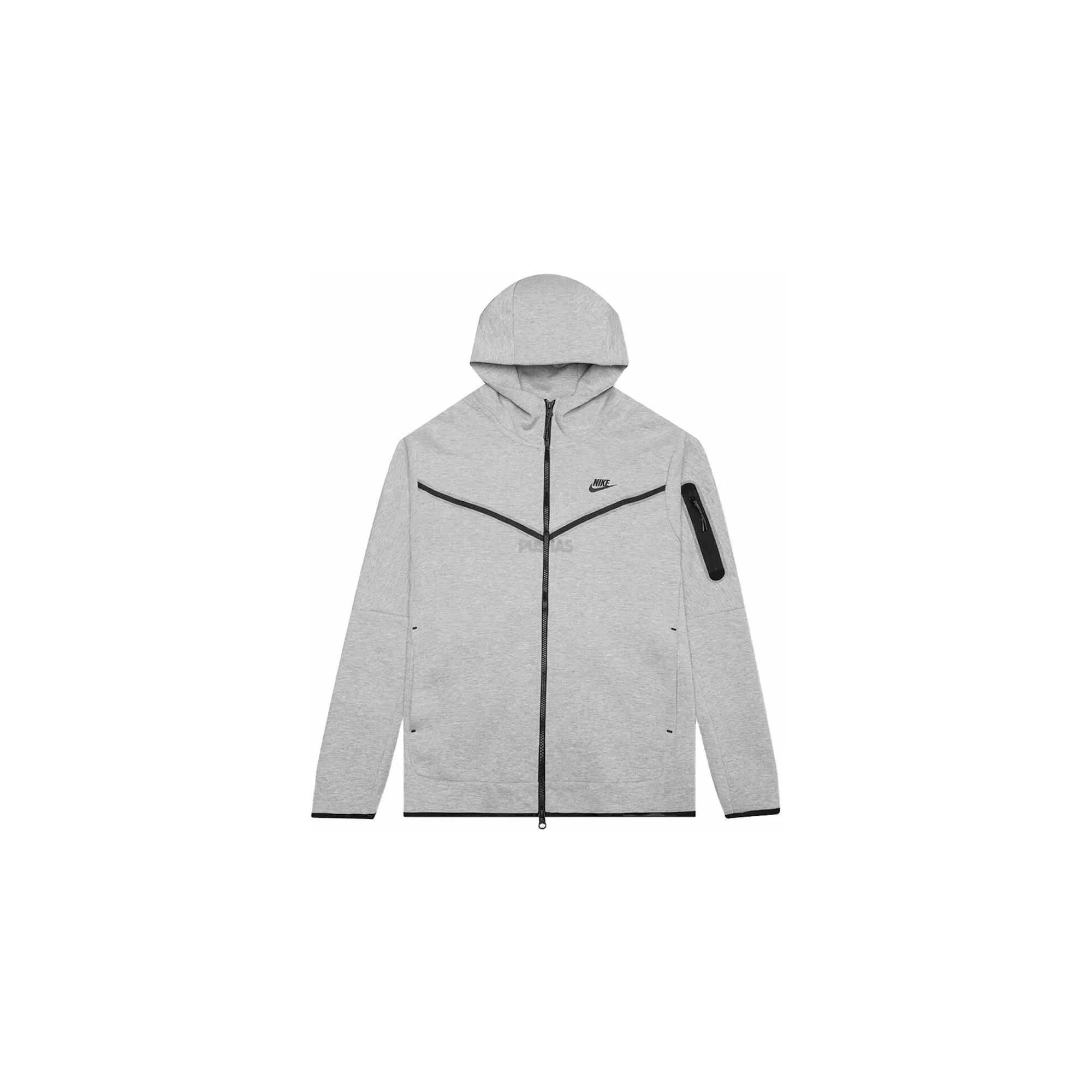 Nike Sportswear Tech Fleece Full-Zip Hoodie 'Heather Grey/Black' (2020) Comfort footbed