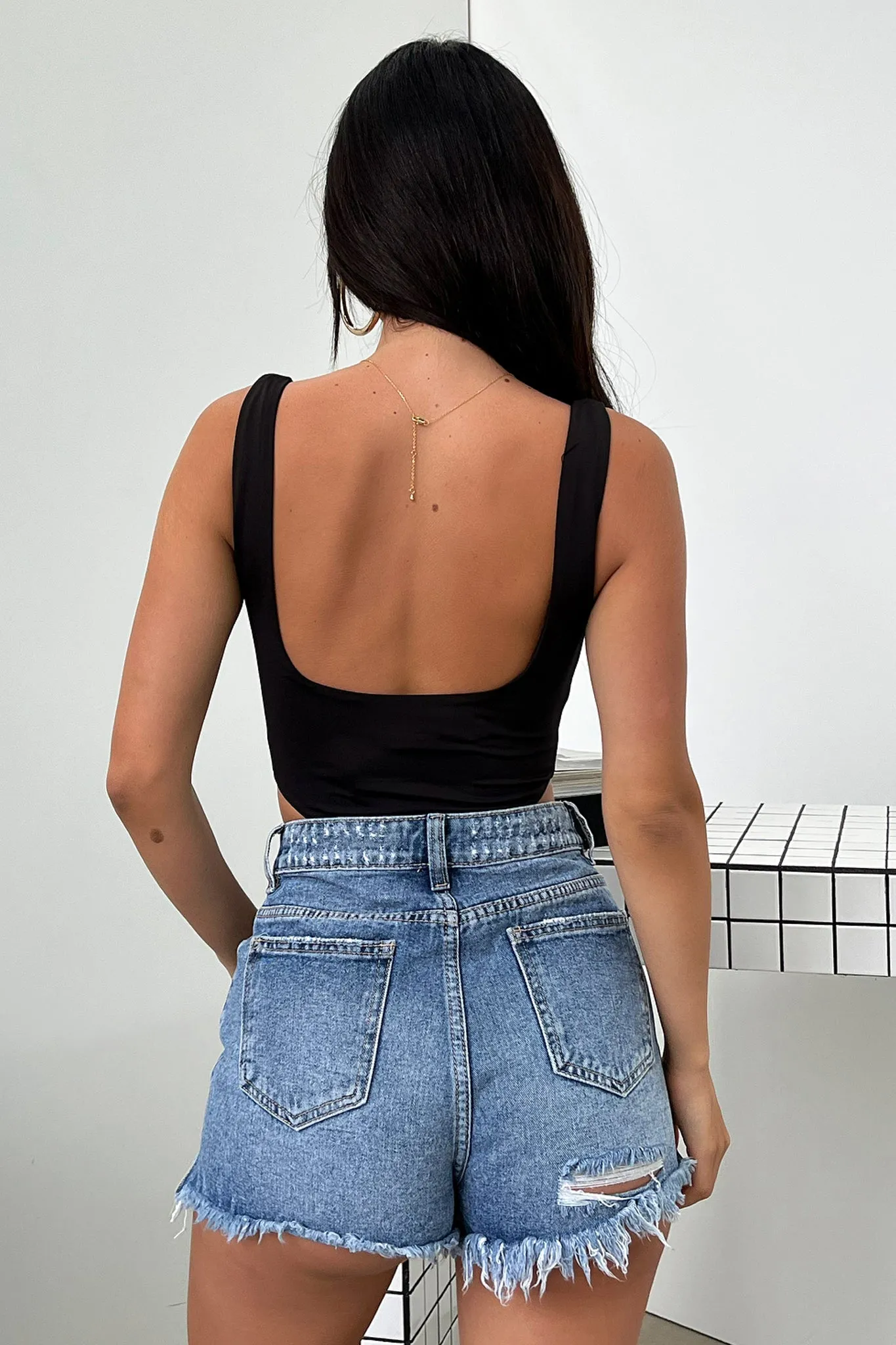 Mateo Denim Shorts - Blue Free Movement Breathable Performance Fit