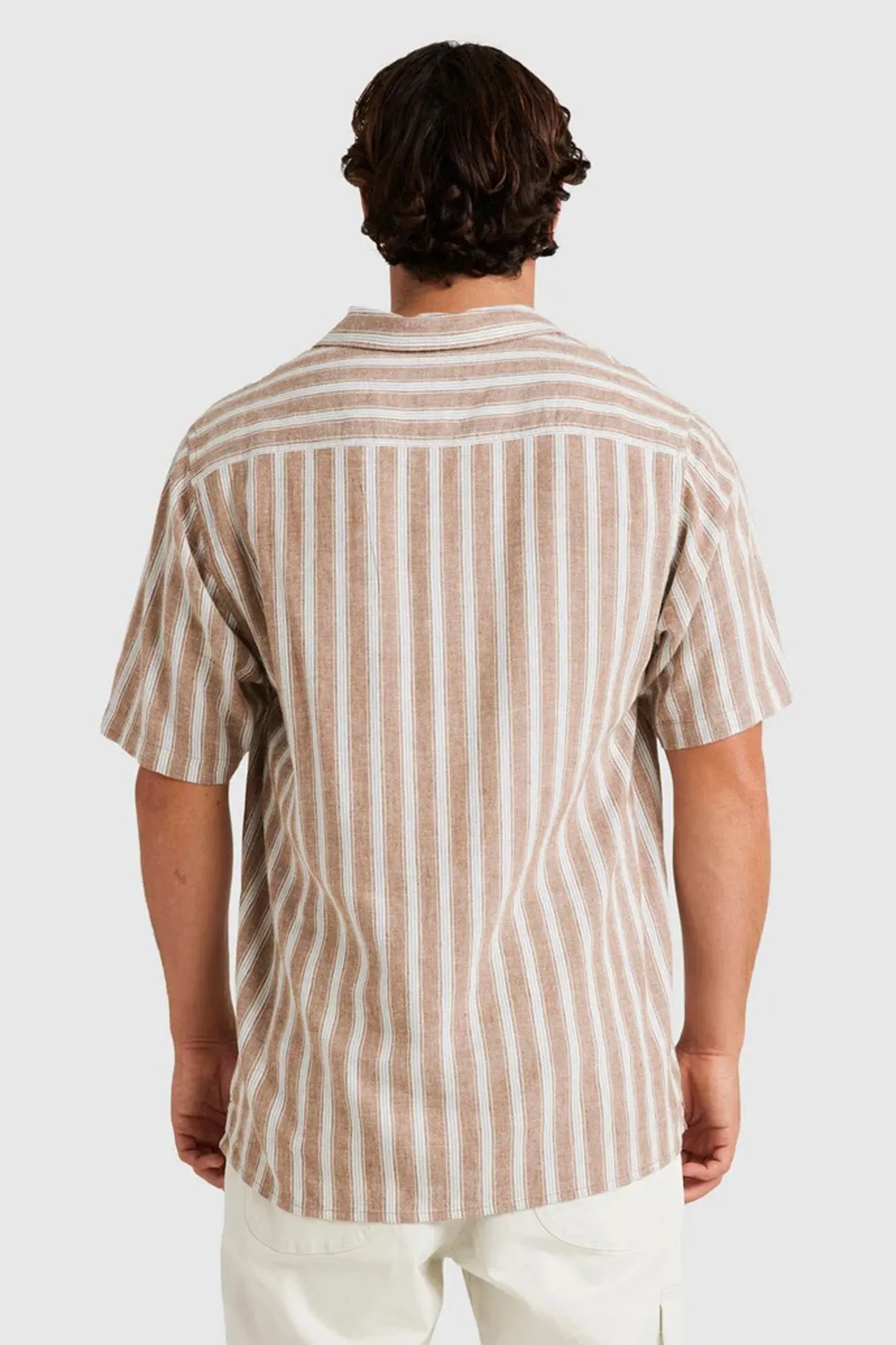 Beat Stripe Vintage Short Sleeve Shirt Ermine OEKOTEX Certified Fabric Raglan Sleeve
