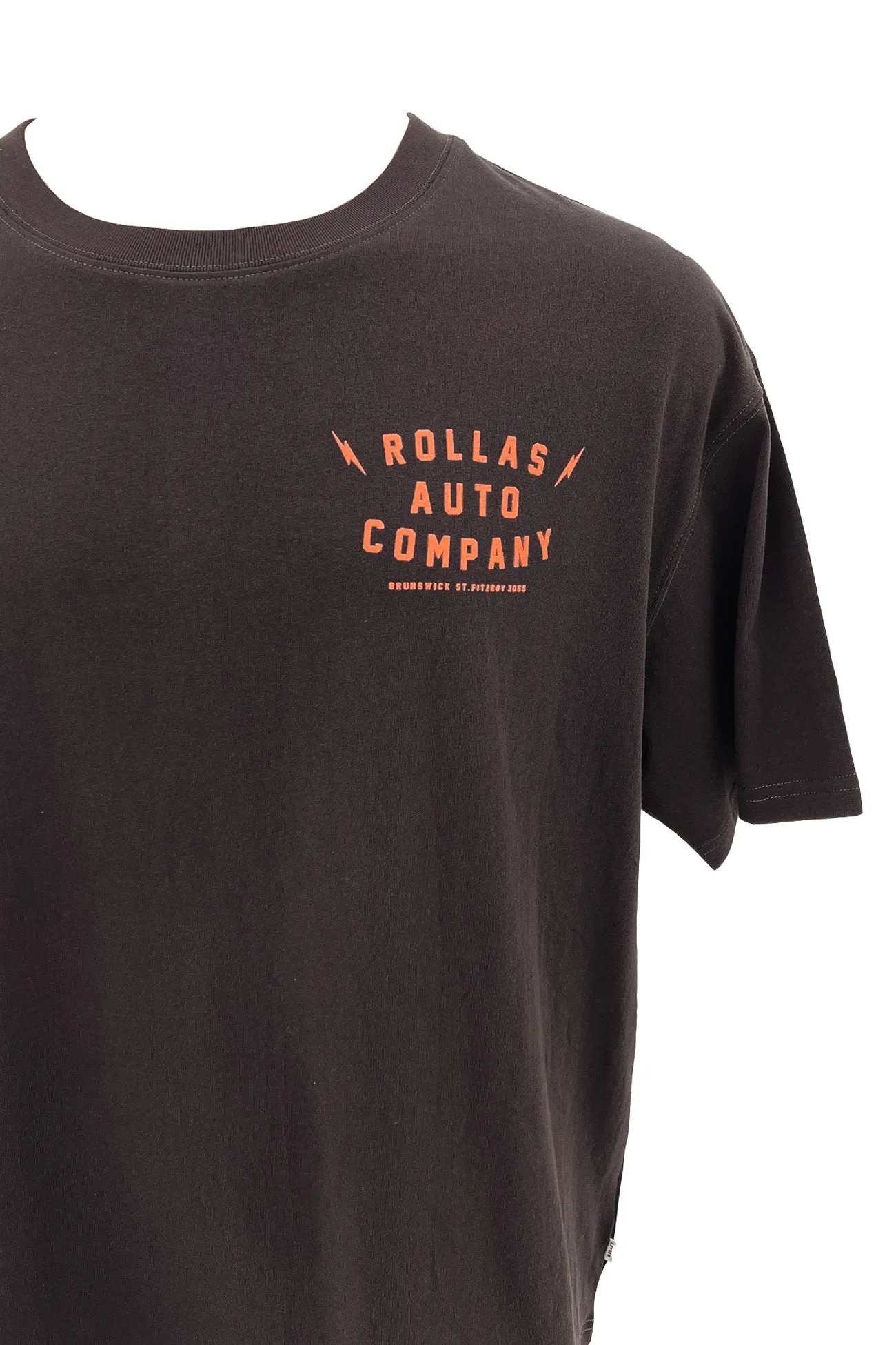 AbrasionResistant Edging Auto Box Tee Washed Black