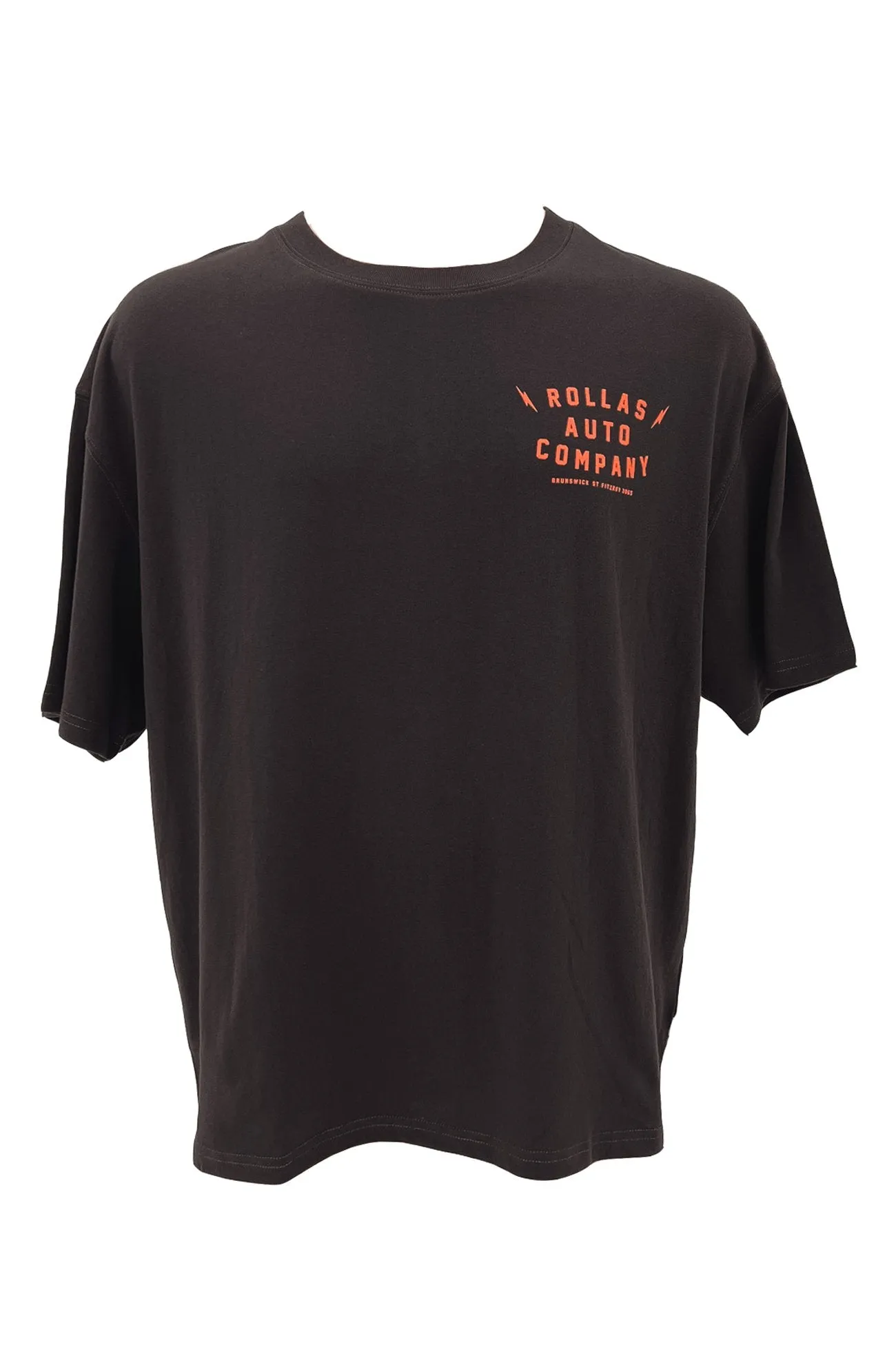 Sporty Cardigan Auto Box Tee Washed Black