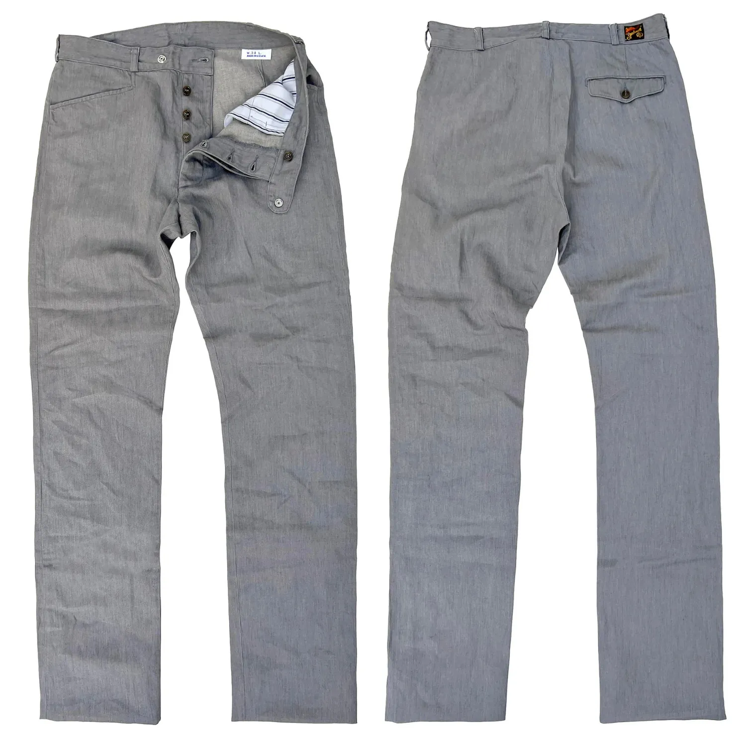 "Nouvelle Vague" Slacks - Slate Grey Flexible Cut