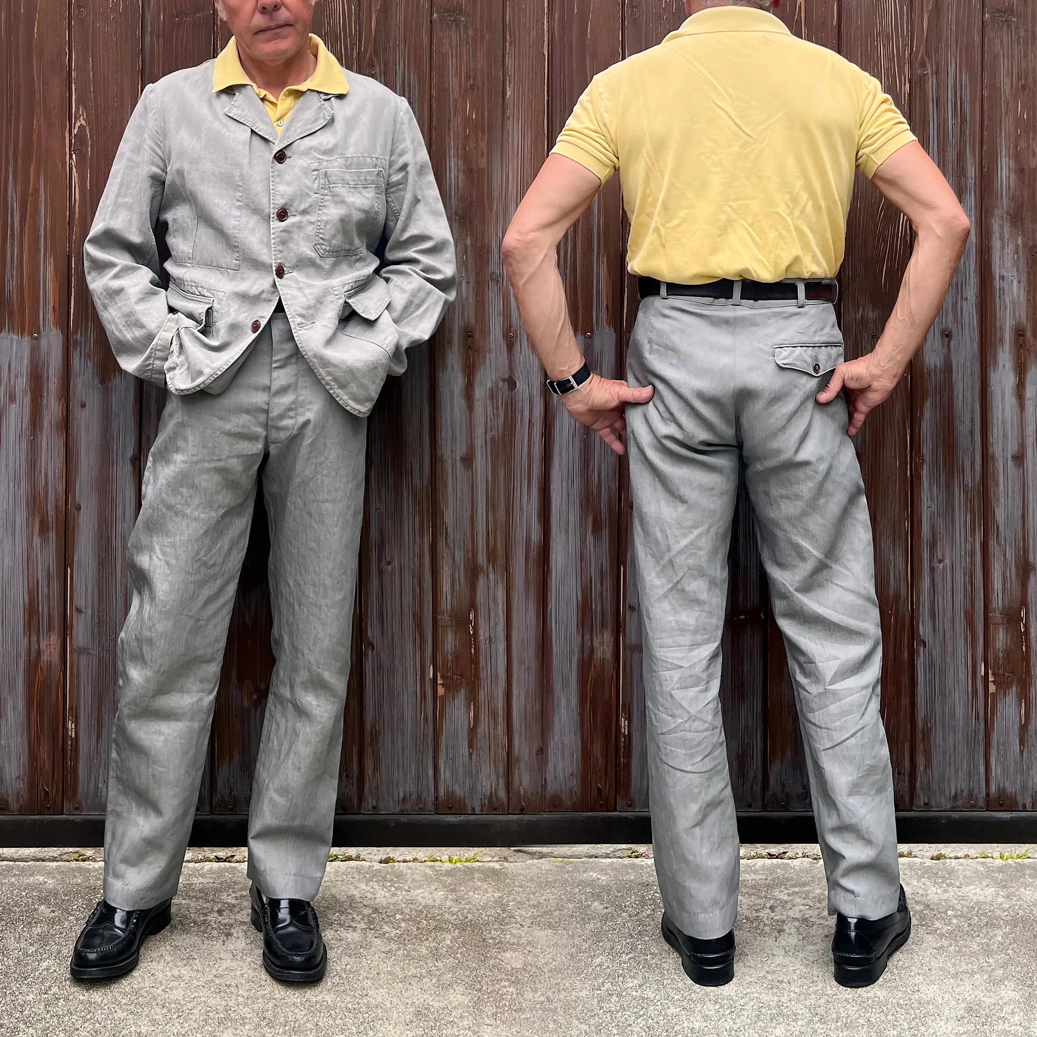 "Nouvelle Vague" Slacks - Slate Grey Zero Waste Manufacturing