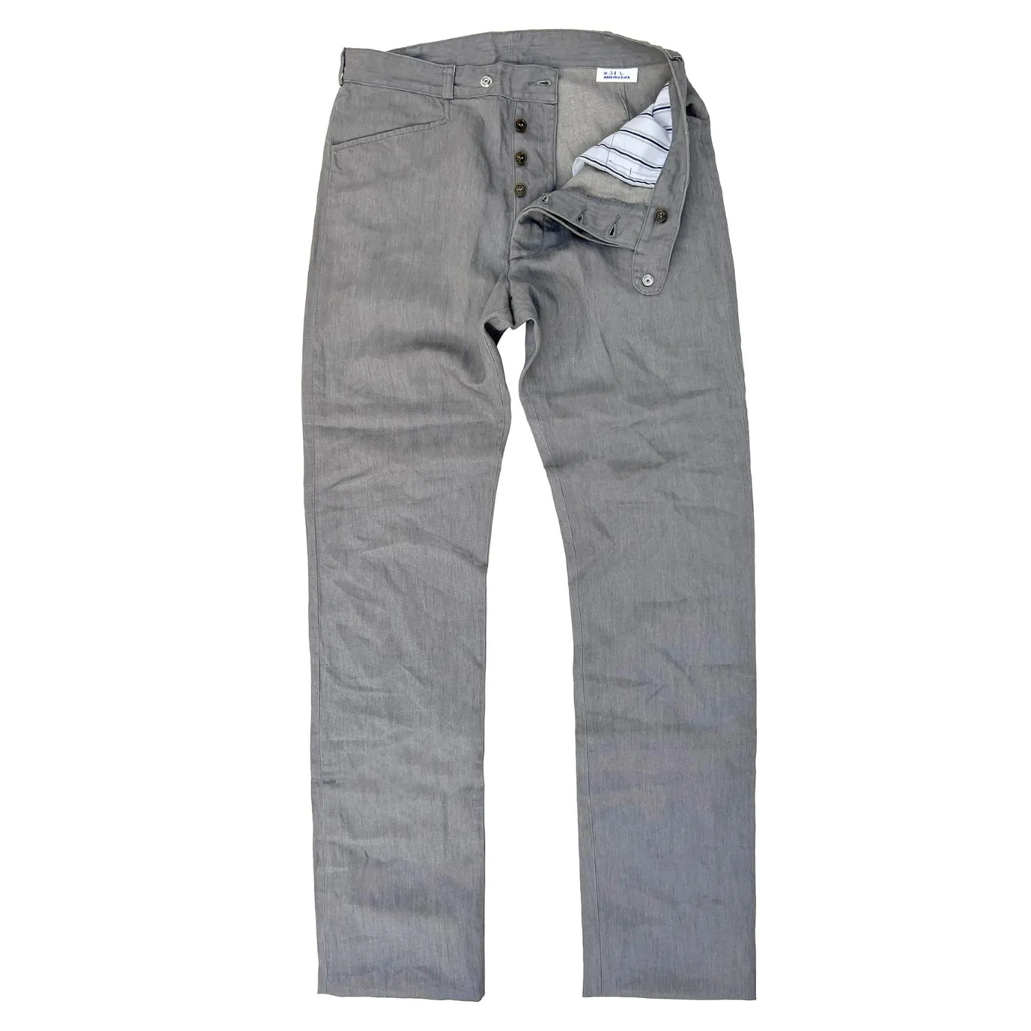 "Nouvelle Vague" Slacks - Slate Grey Relaxed Design Wear