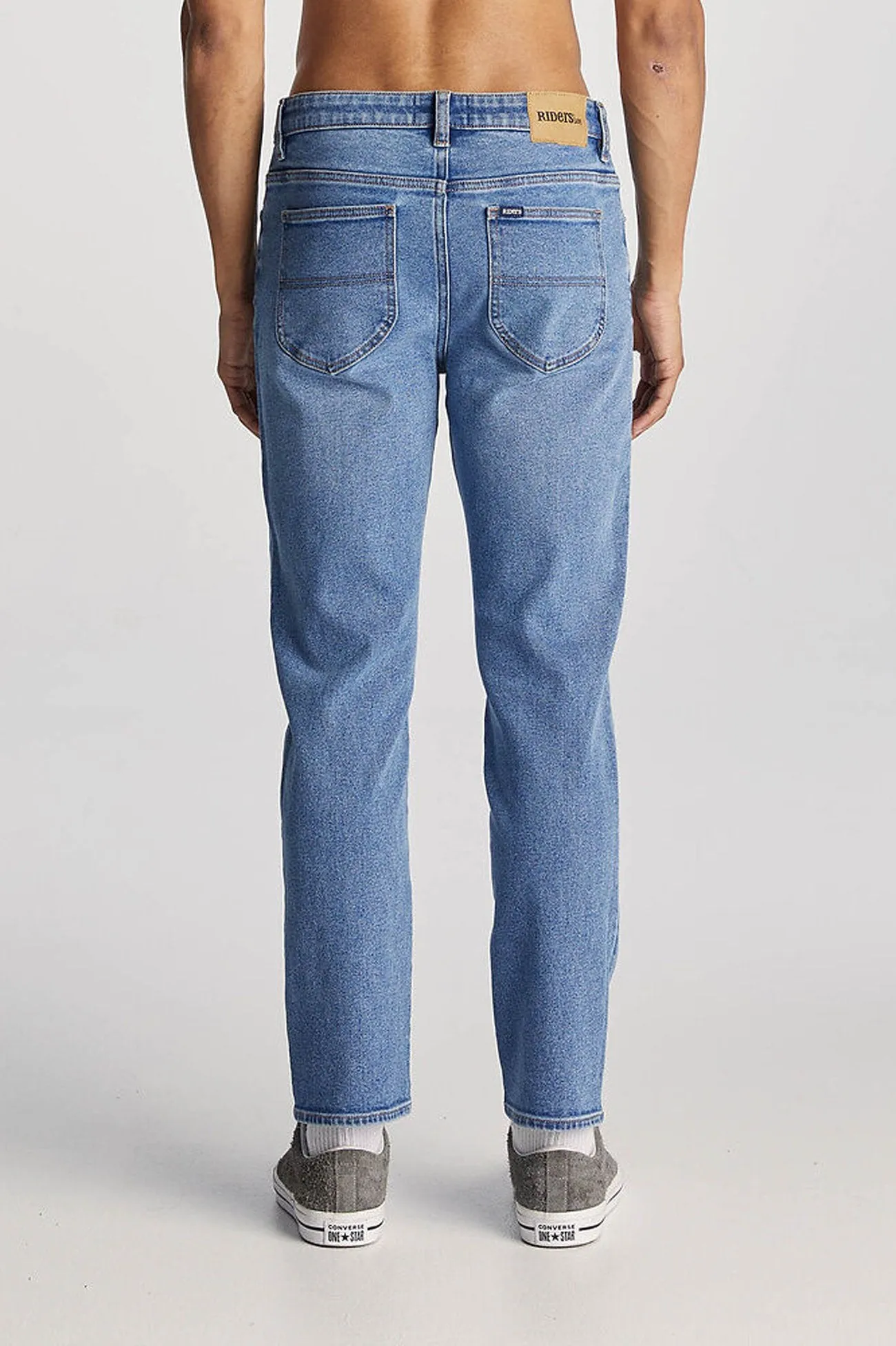 R3 Slim Straight Jean Appreciation Blue Chic casual Minimalist Waist