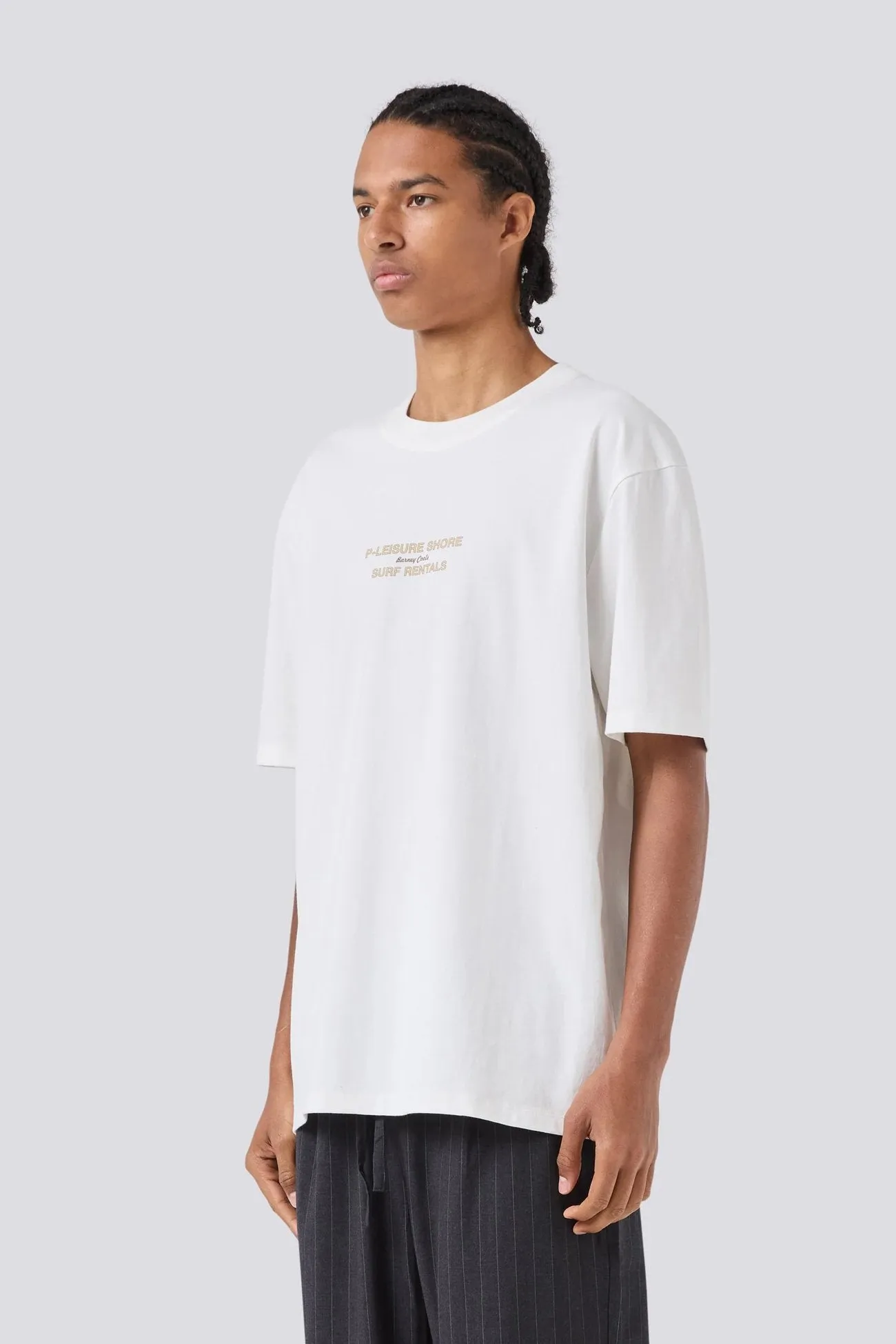 ComfortStretchFit SeamFree Knitting Shore Tee Vintage White